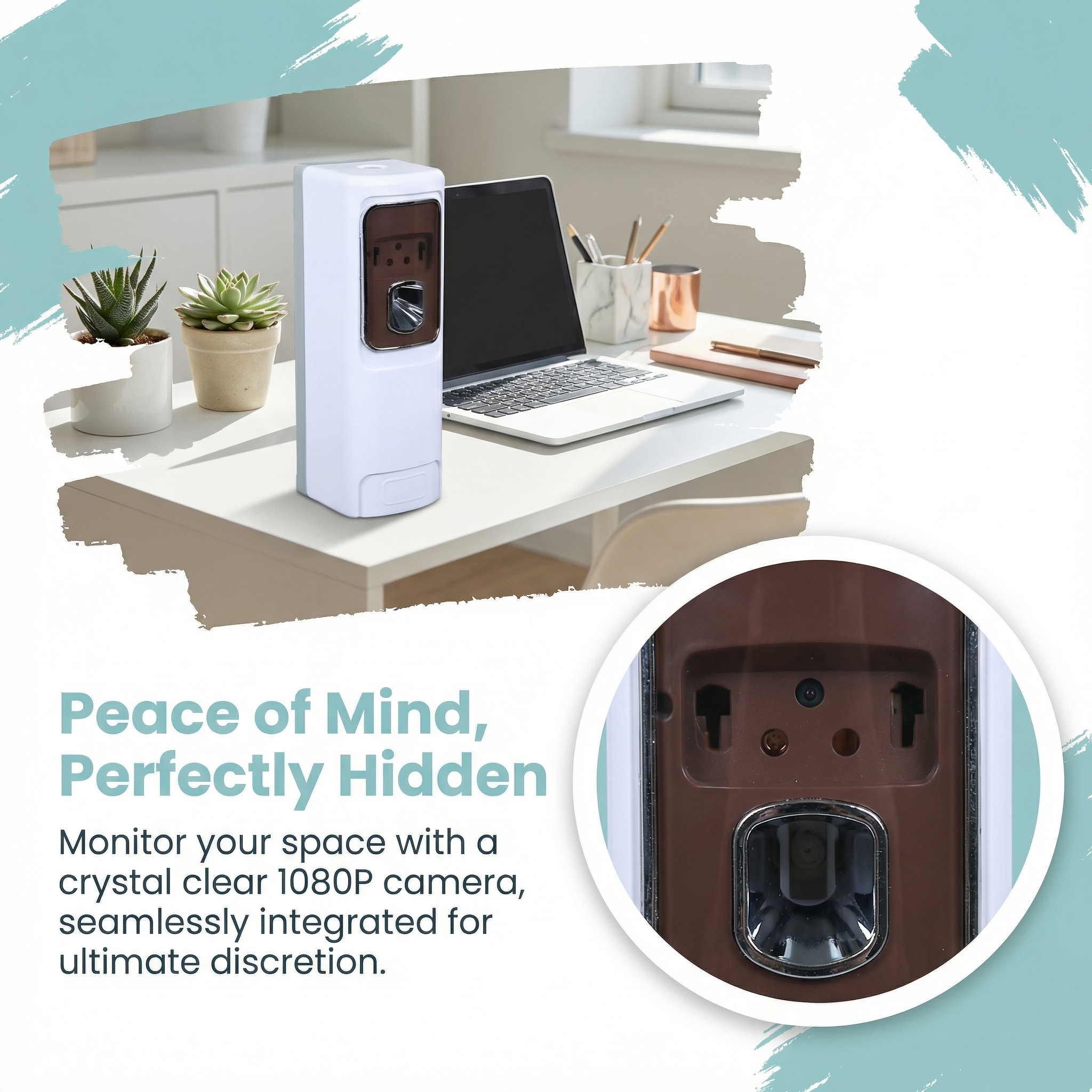 Auto Aroma Diffuser Hidden Camera | Smart Scent + Covert Security | Remote View | Timer Setting