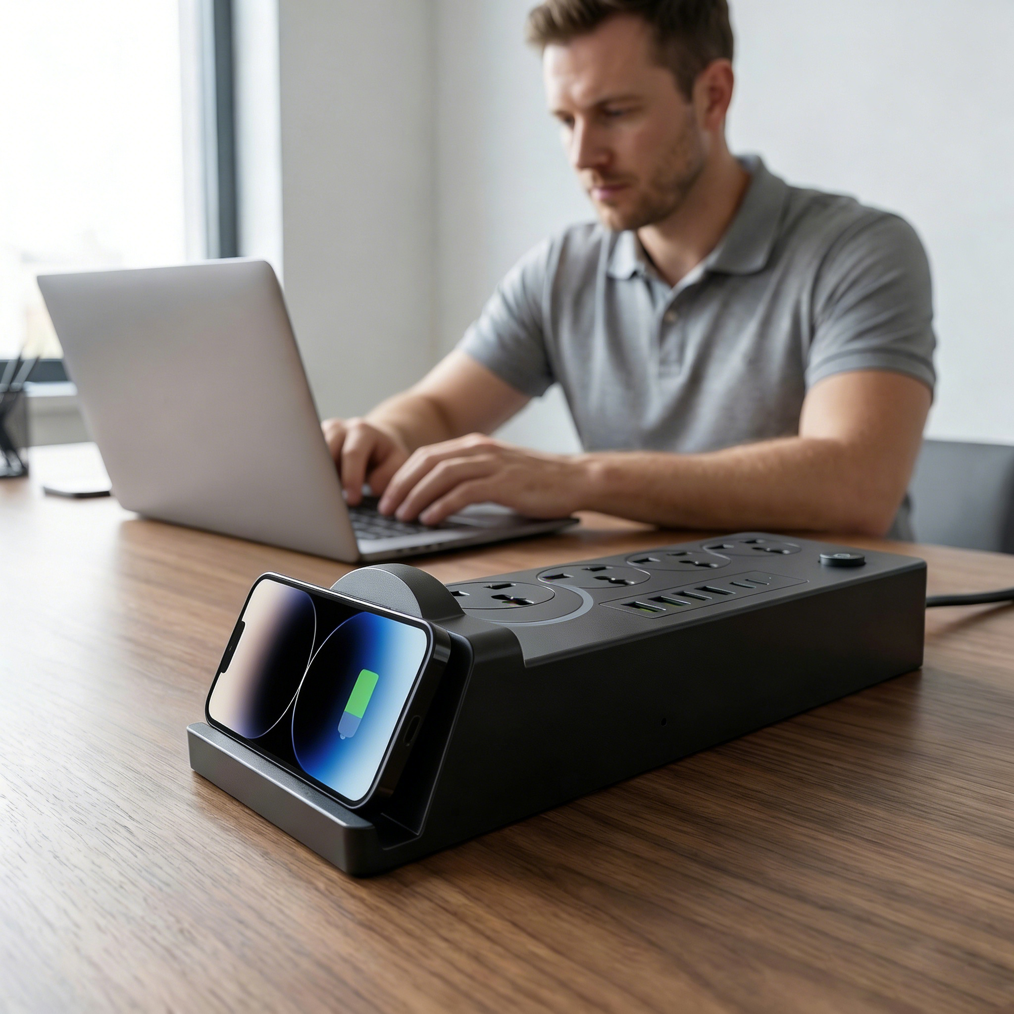 Smart Power Strip Camera Device – HD 1080P Wireless Video Recorder with WiFi, Motion Detection & Loop Recording