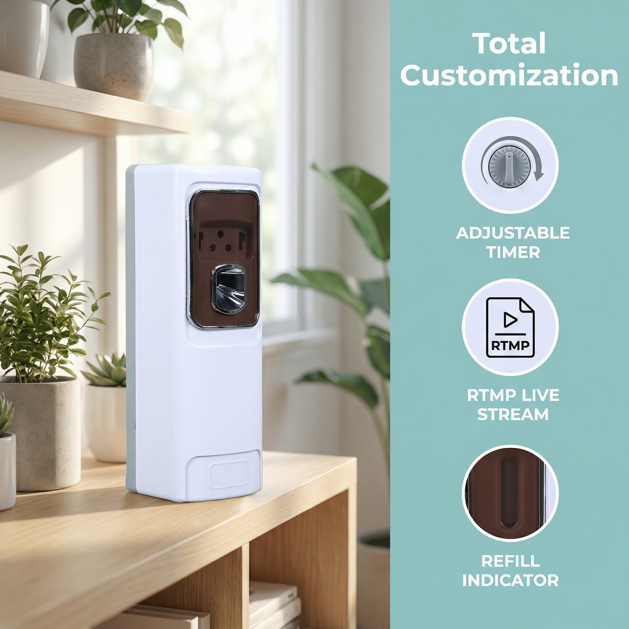 Auto Aroma Diffuser Hidden Camera | Smart Scent + Covert Security | Remote View | Timer Setting