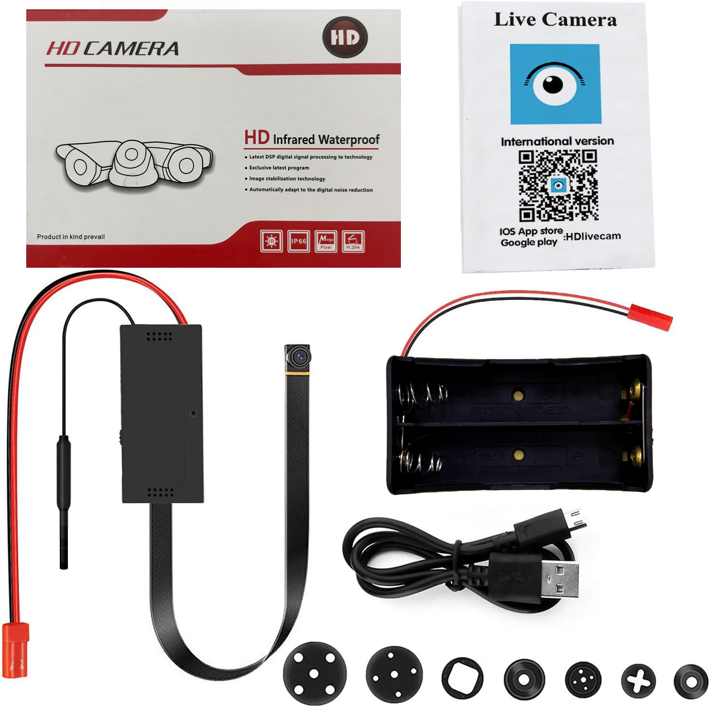 Mini WiFi Camera Module – HD Video Recording Device with Loop Recording, Motion Detection & Flexible Power Options