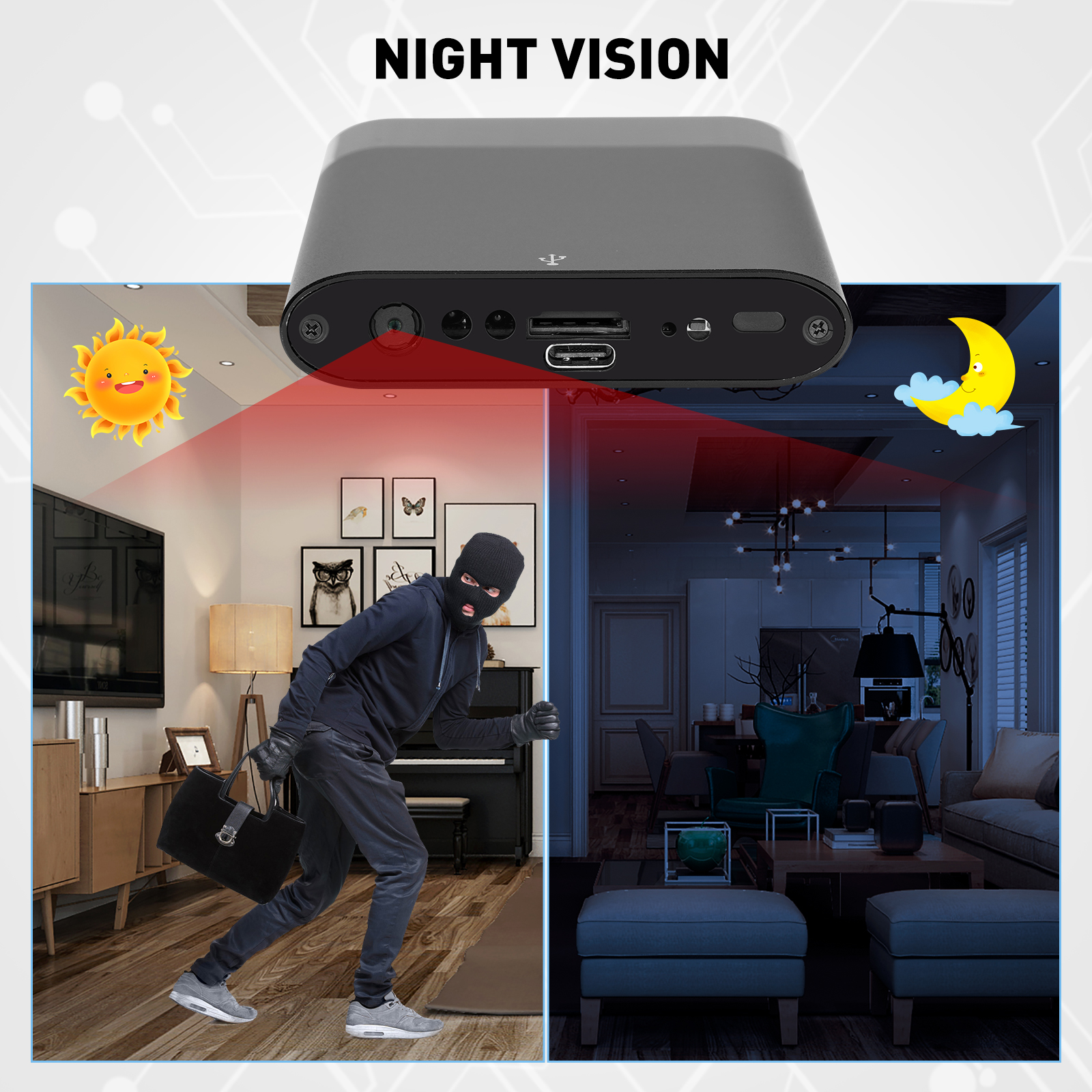 USB Power Bank Hidden Camera 4K HD Night Vision Surveillance Camera