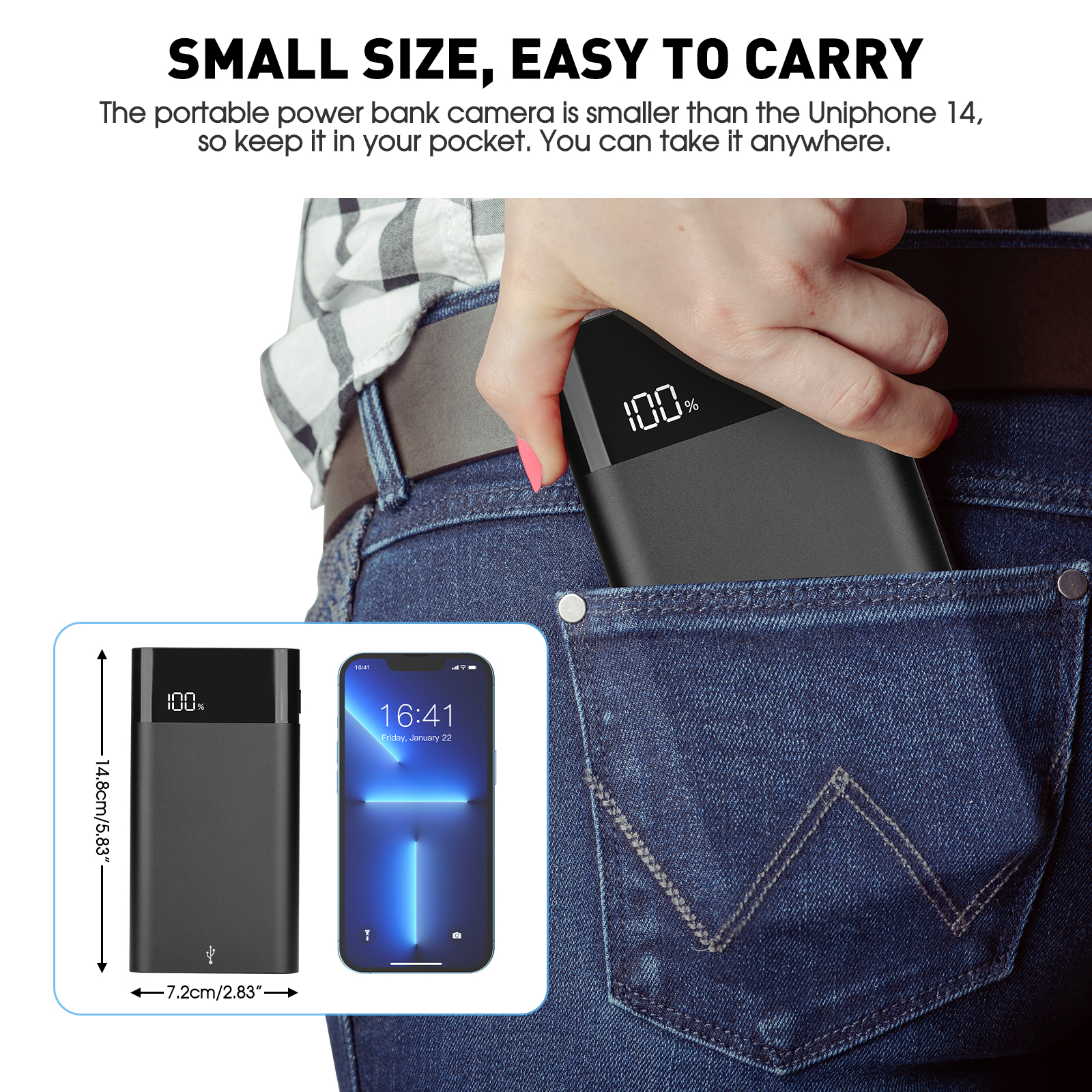 USB Power Bank Hidden Camera 4K HD Night Vision Surveillance Camera