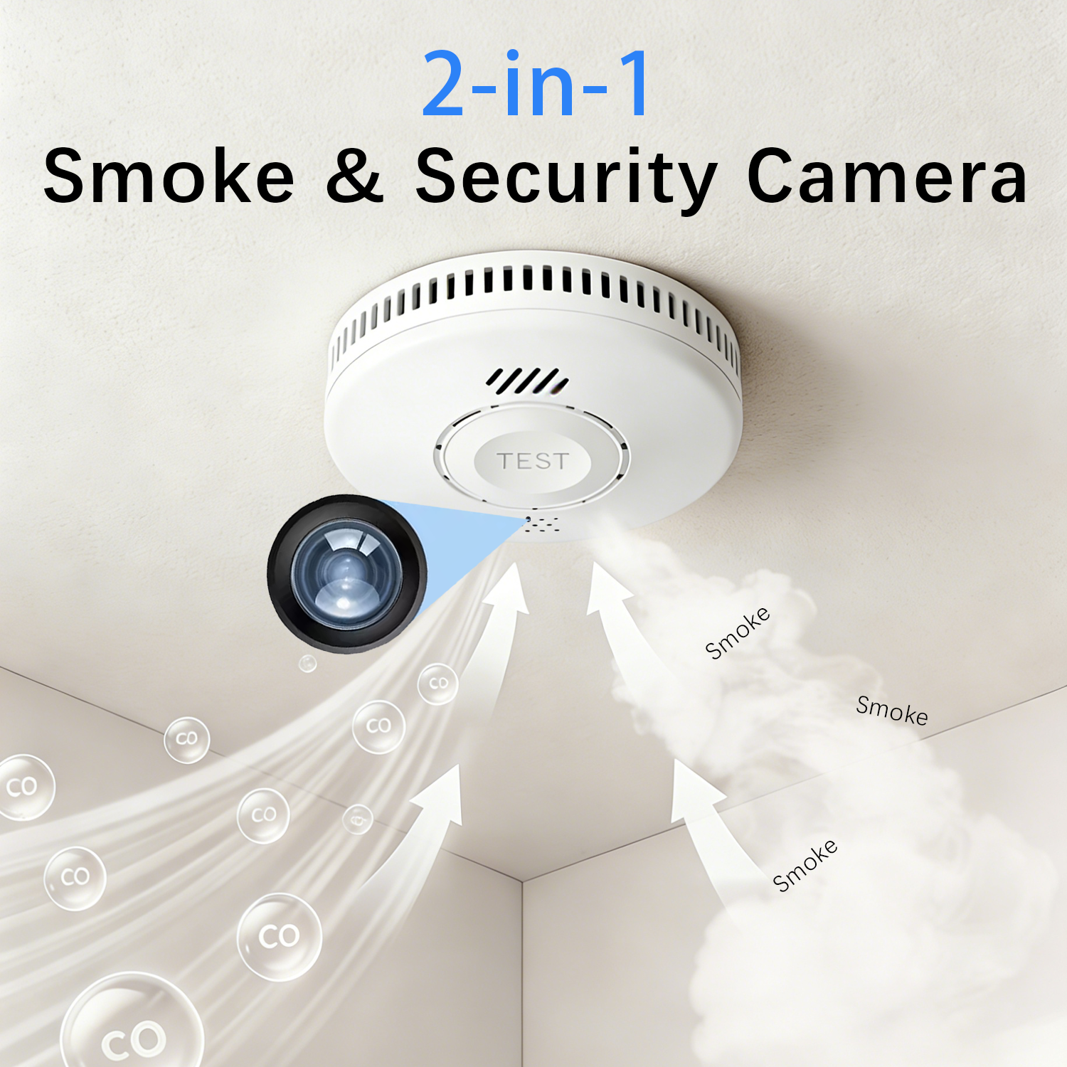 2-in-1Smoke & Security Camera