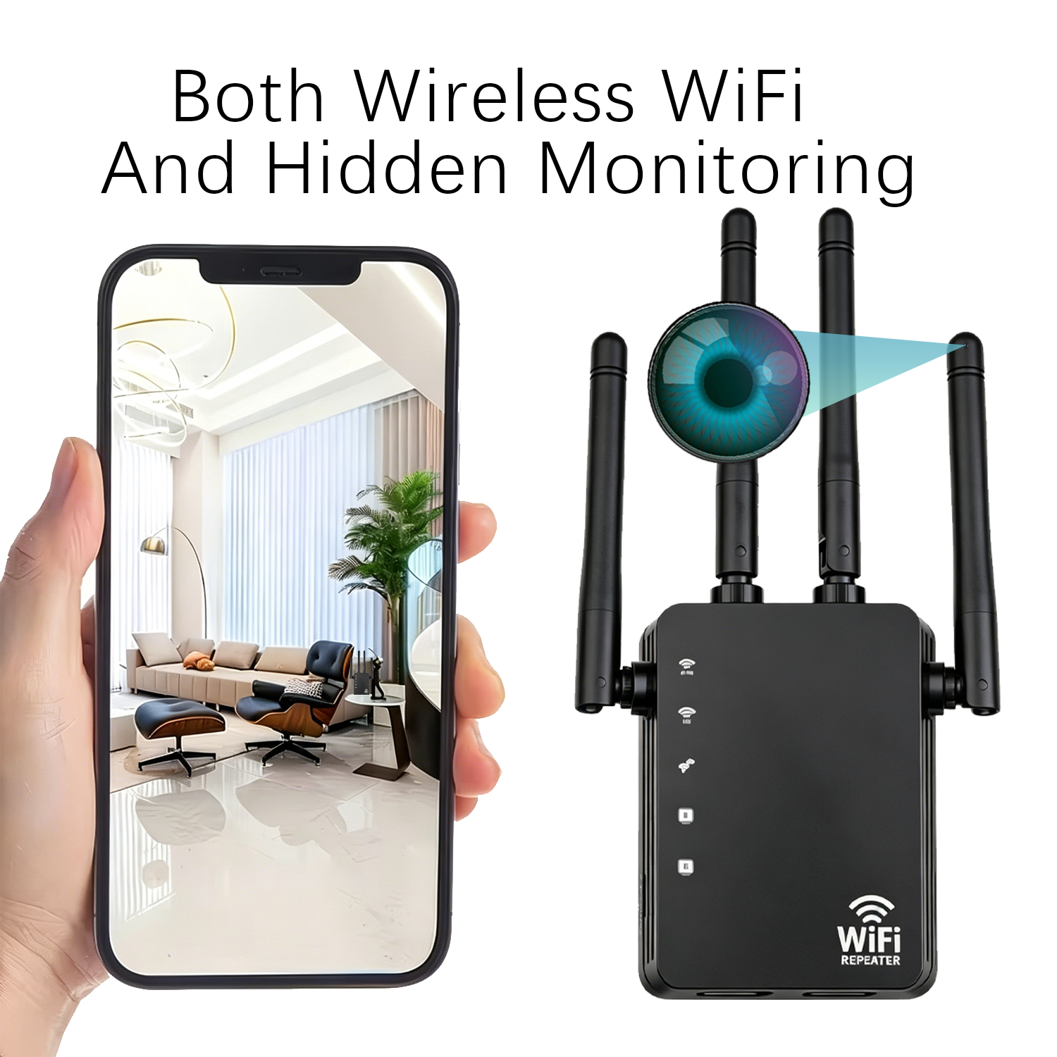 Router Hidden Camera – Wireless WiFi, Real-Time Monitoring, Home & Office