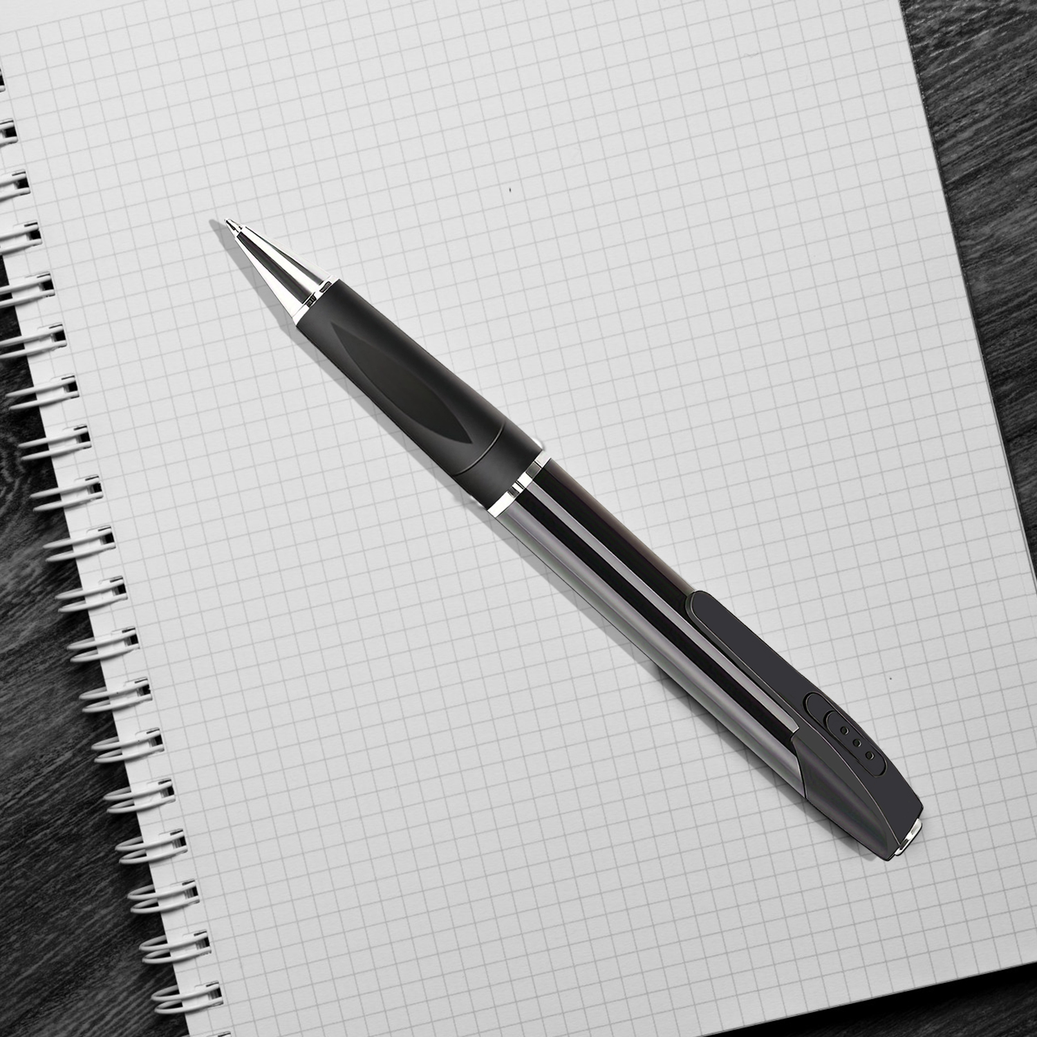 Mini 1080P Pen Camera with 32GB/64GB Storage, Portable Writing Pen Camera with USB-C Connection, Motion Recording, Rechargeable Battery for Indoor Recording