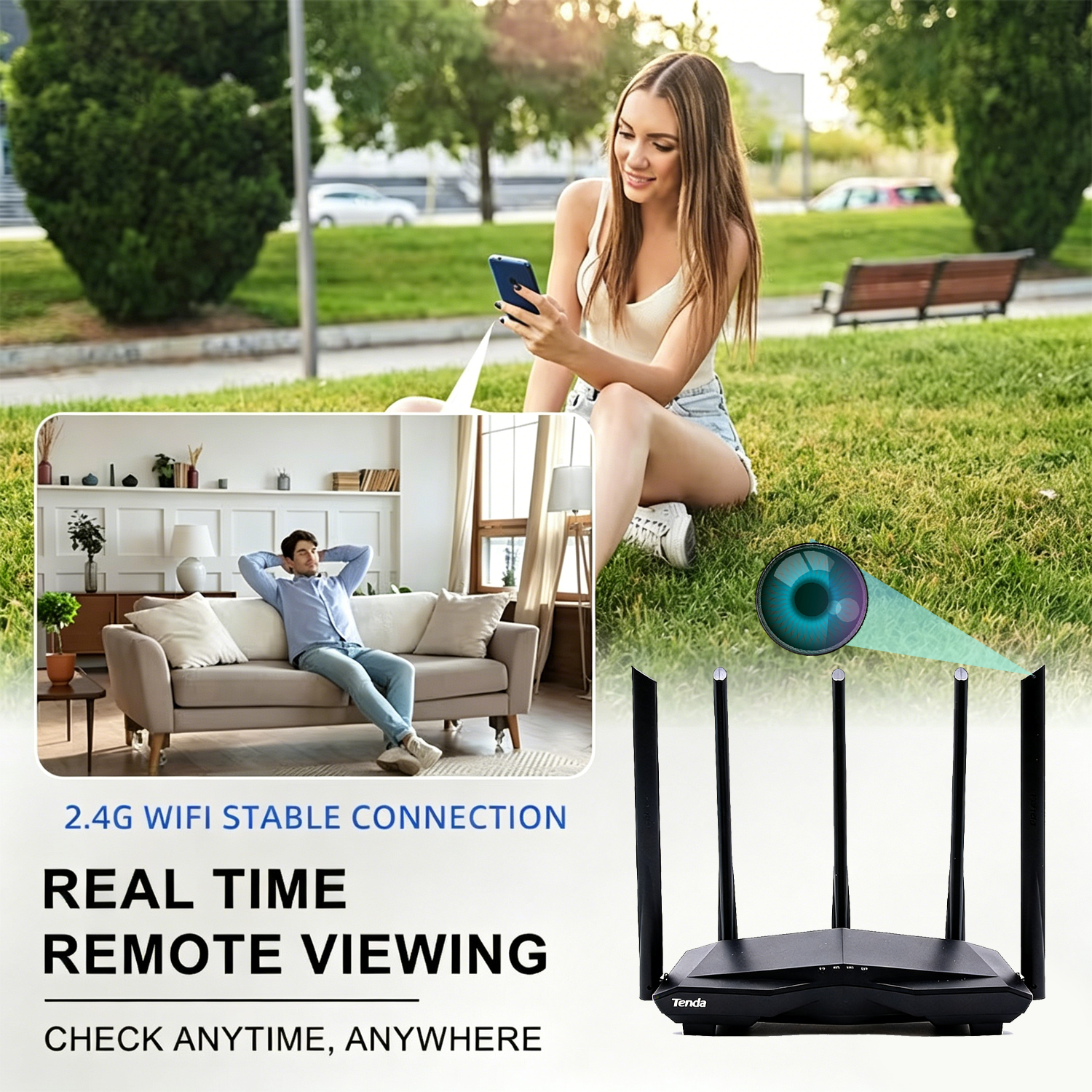 Router Hidden Camera | Wireless WiFi | Learn Online + Peace of Mind Monitoring | Real-Time Alerts