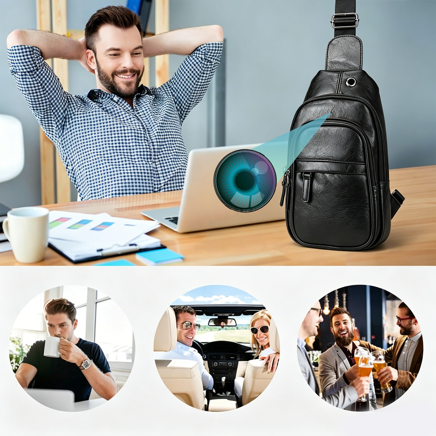 Backpack Hidden Camera – Motion Detection & Real-Time Activity Alerts | Record Life Discreetly