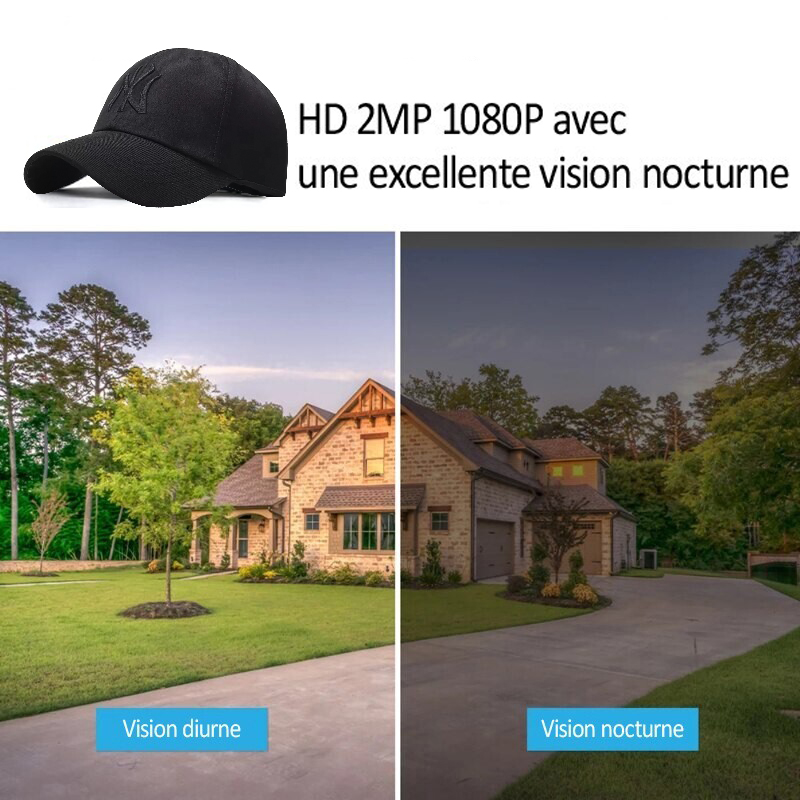 1080P HD Smart Camera Cap with Night Vision, WiFi App Control & Motion Detection