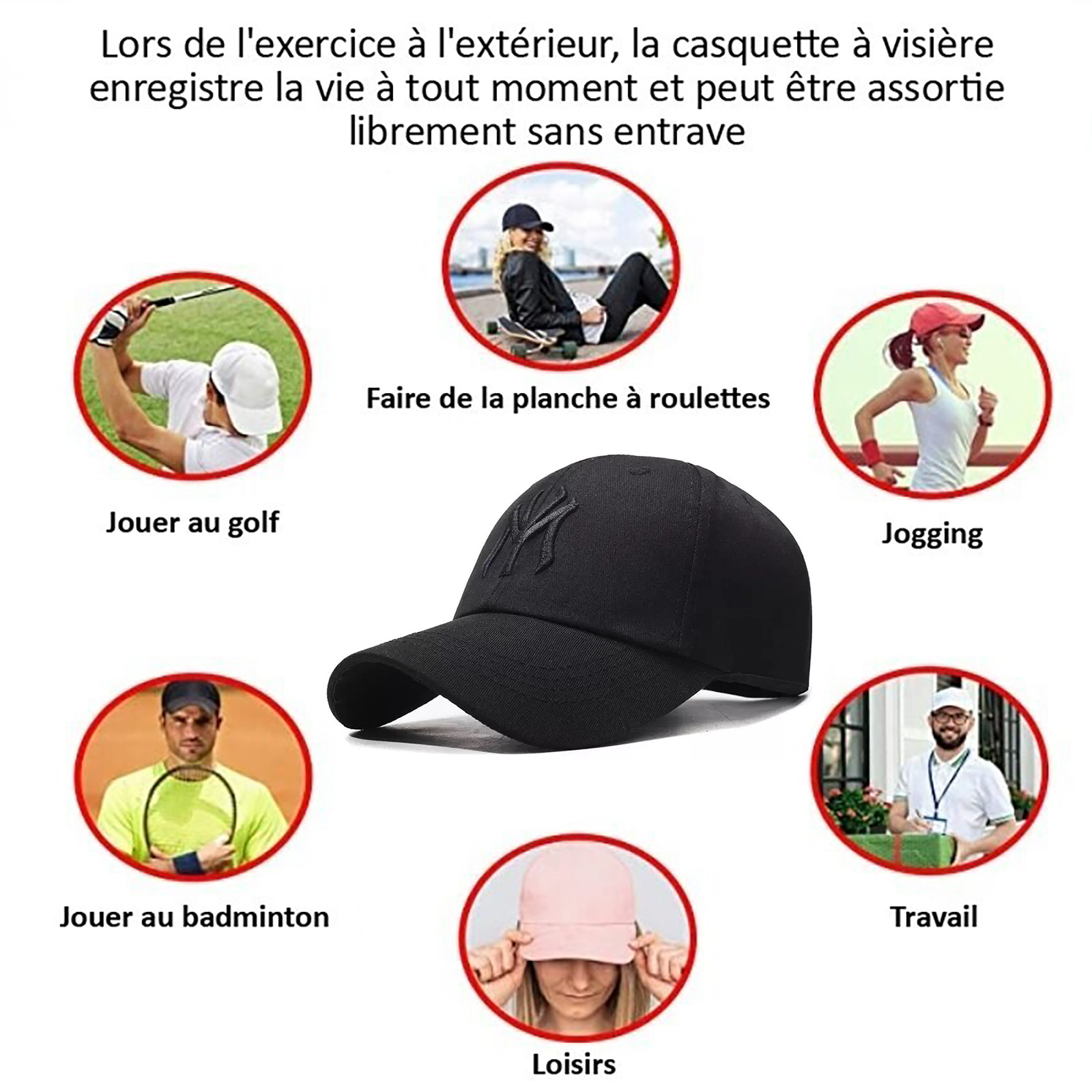 1080P HD Smart Camera Cap with Night Vision, WiFi App Control & Motion Detection