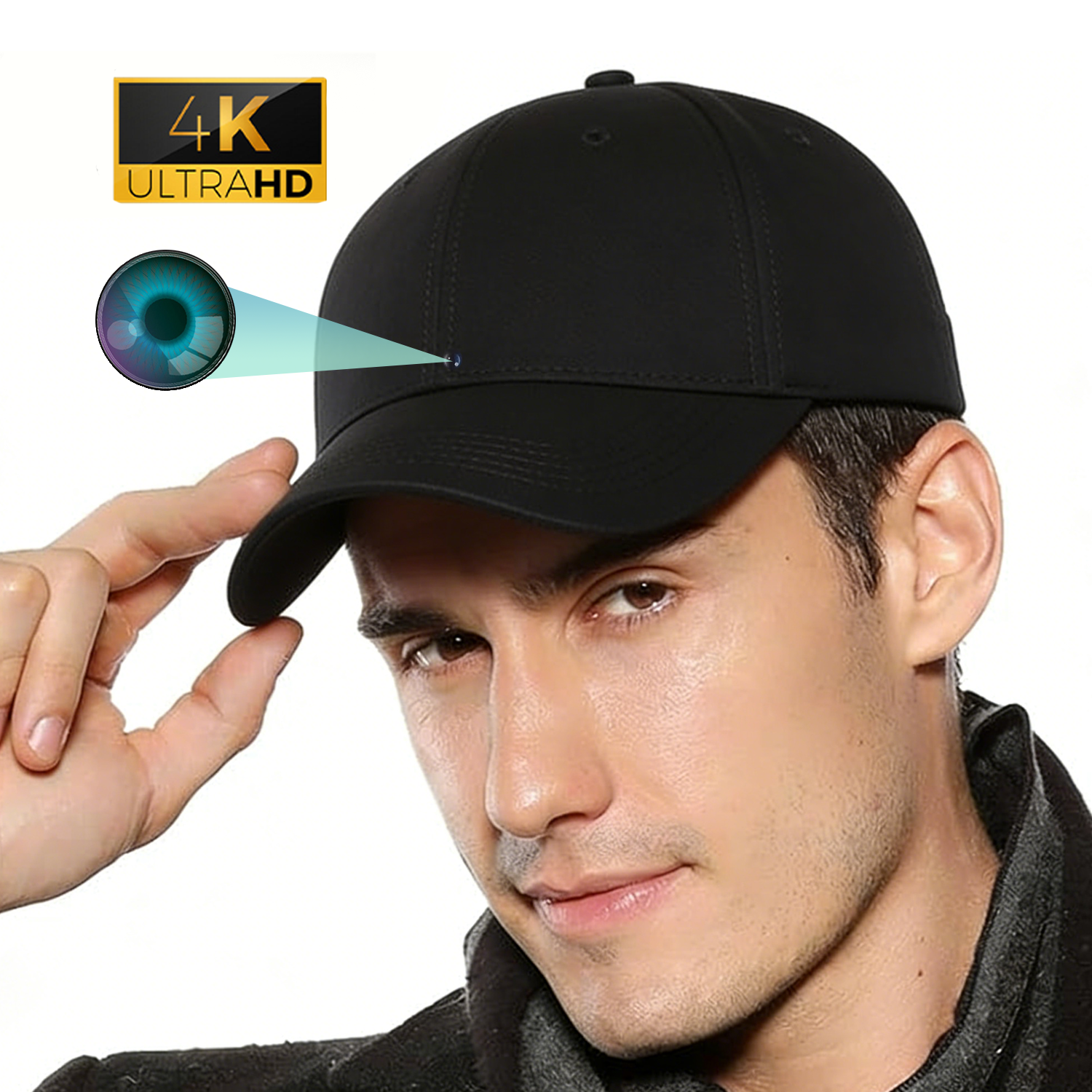 Sun Cam Hat – Sun Protection & Hidden Recording, Low-Key Filming for Outdoor Activities