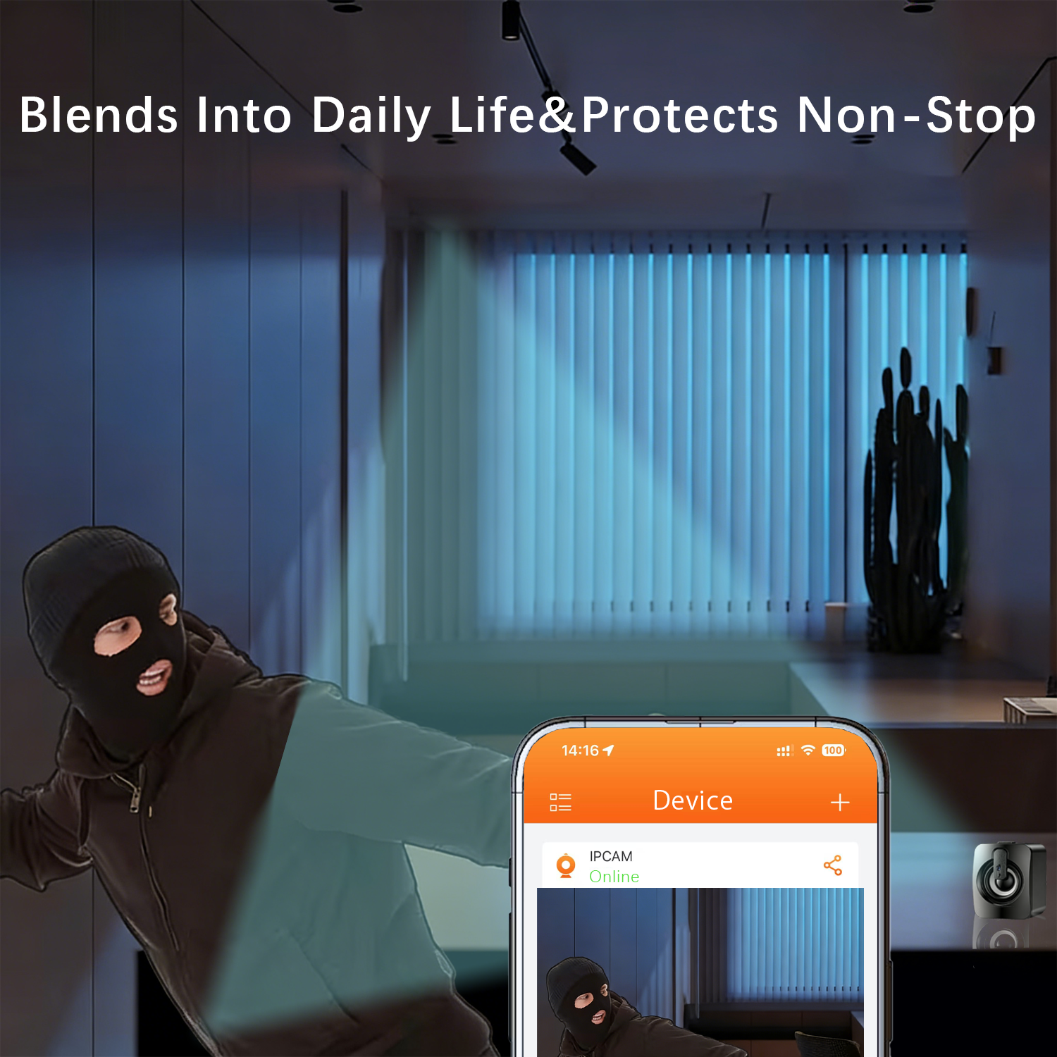 2-in-1 Soundbar Speaker Hidden Camera – 24/7 Remote View, Motion & Sound Detection