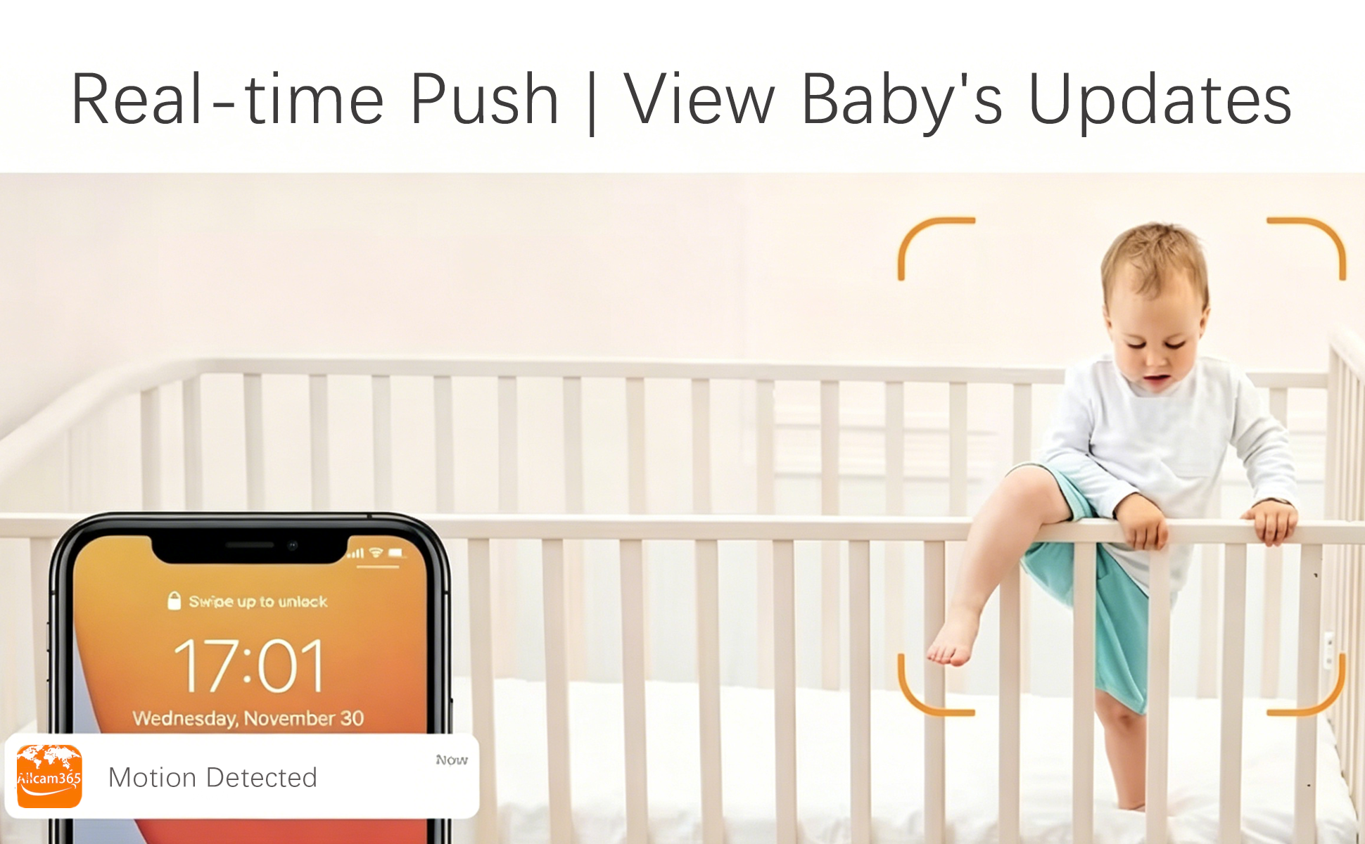 Teddy Bear Smart Camera, Rechargeable Home Monitoring Camera with Motion Detection