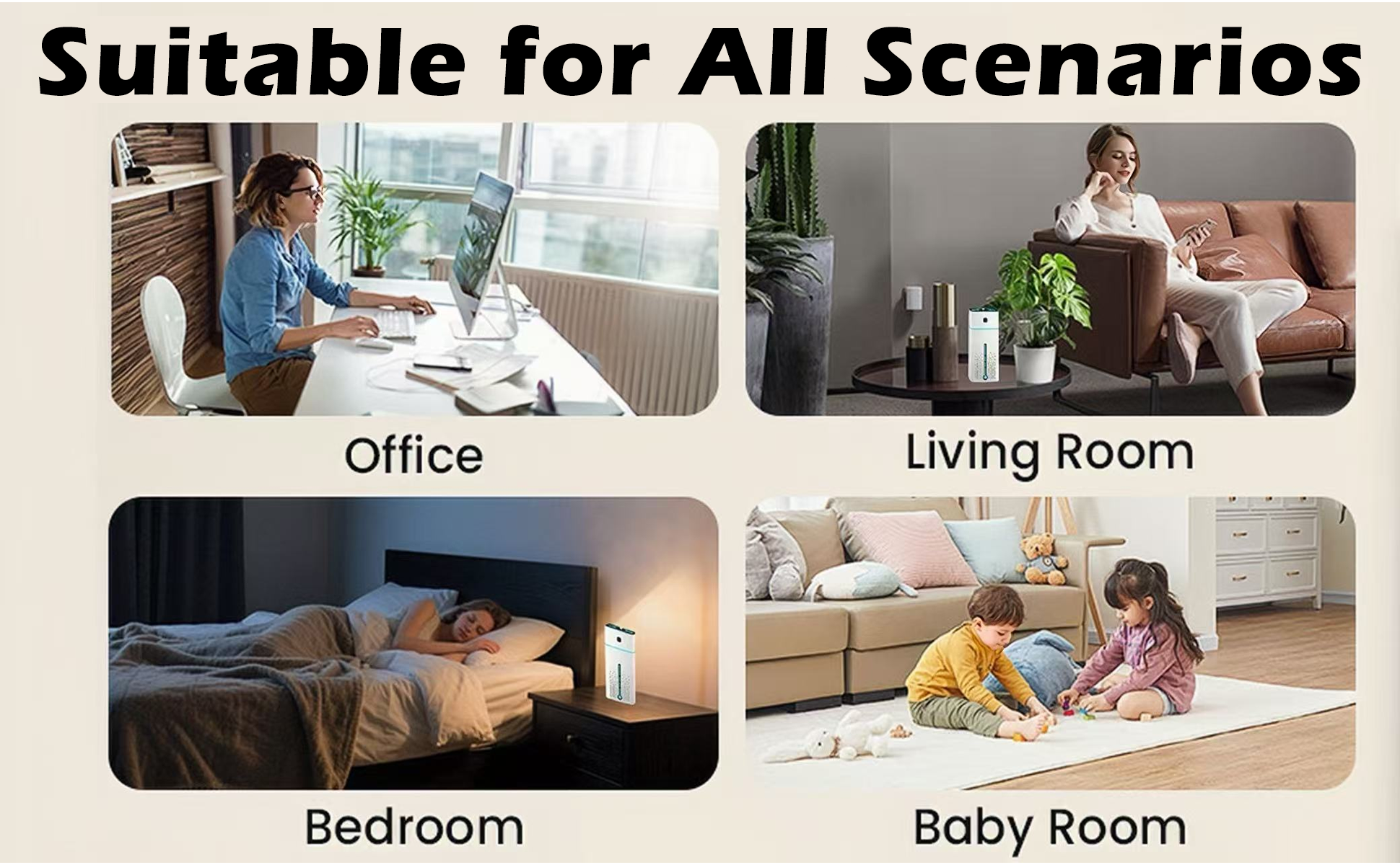 2-in-1 Humidifier & Hidden Camera – Smart Home Monitor with Real-Time Remote View, Silent Operation, and Motion Alerts – Discreet Security Camera That Blends into Any Room