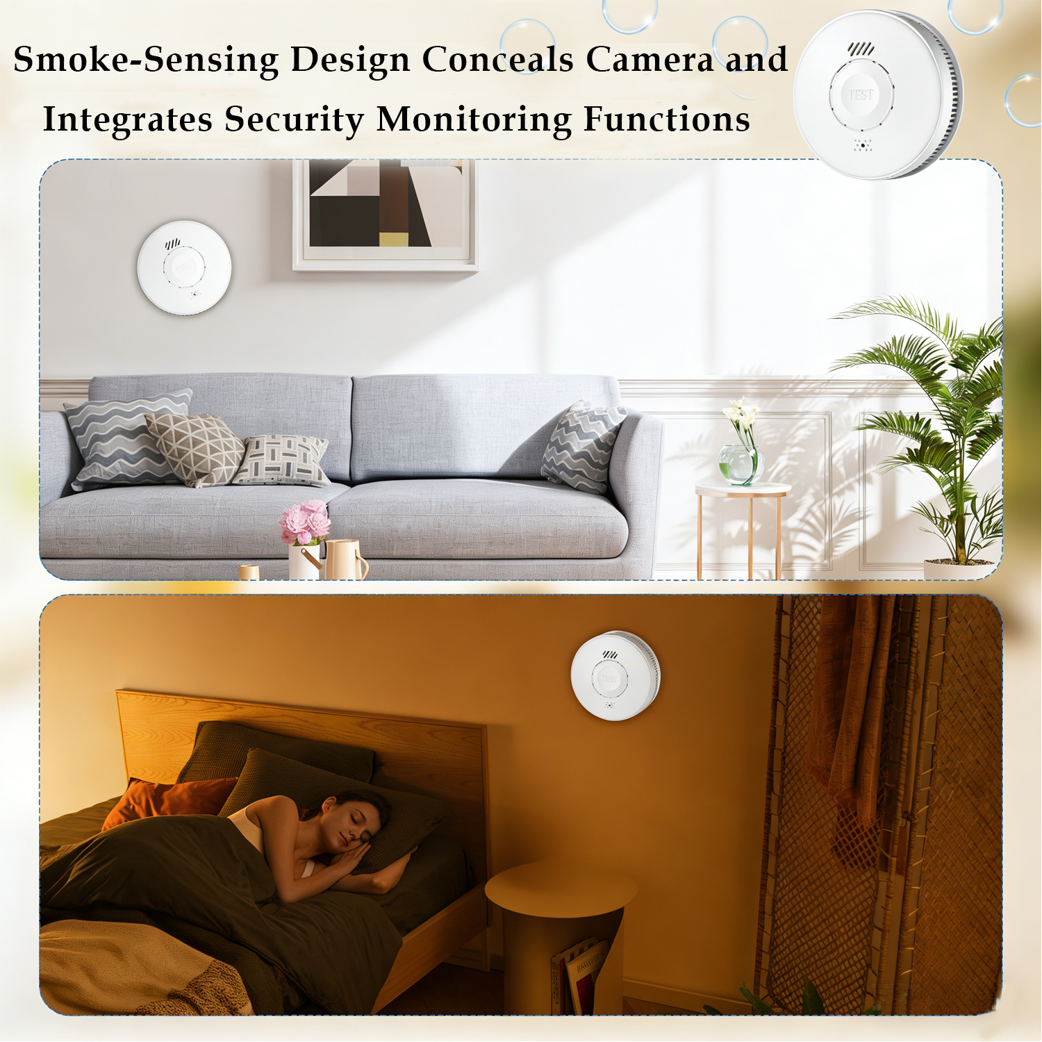 2-in-1Smoke & Security Camera