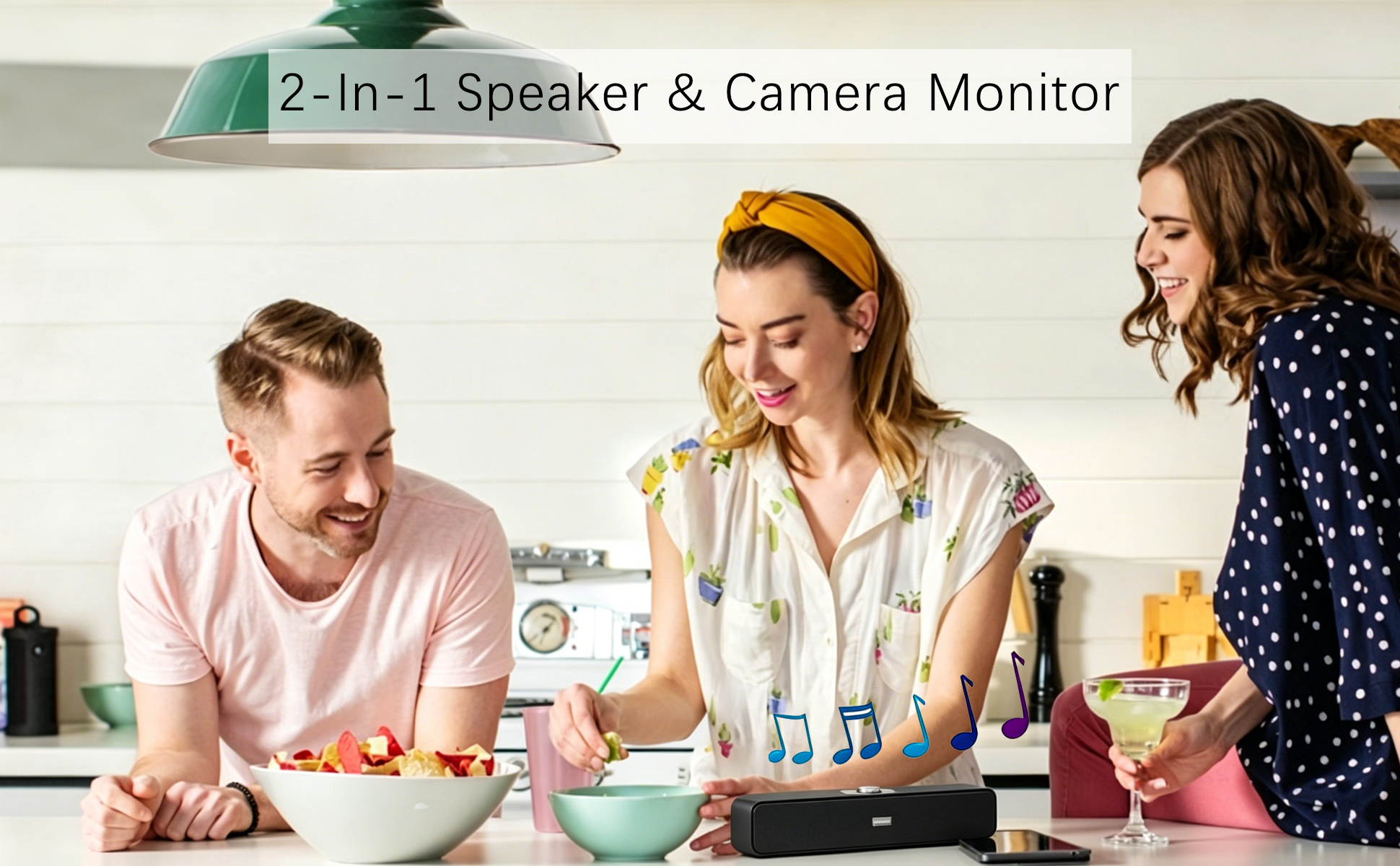 2-in-1 Soundbar Speaker Hidden Camera – 24/7 Remote View, Motion & Sound Detection