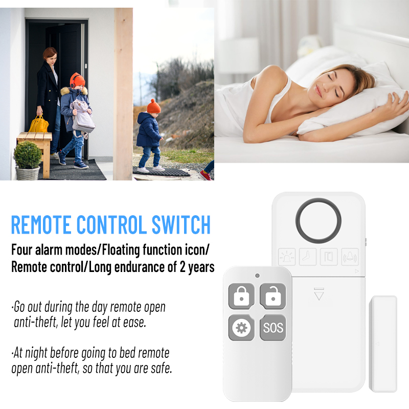 Remote Control Door Magnetic Alarm with SOS Feature
