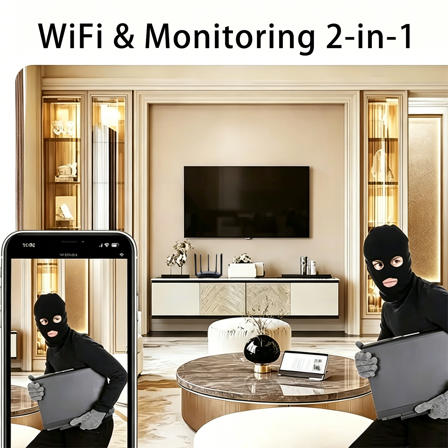 Router Hidden Camera | Wireless WiFi | Learn Online + Peace of Mind Monitoring | Real-Time Alerts