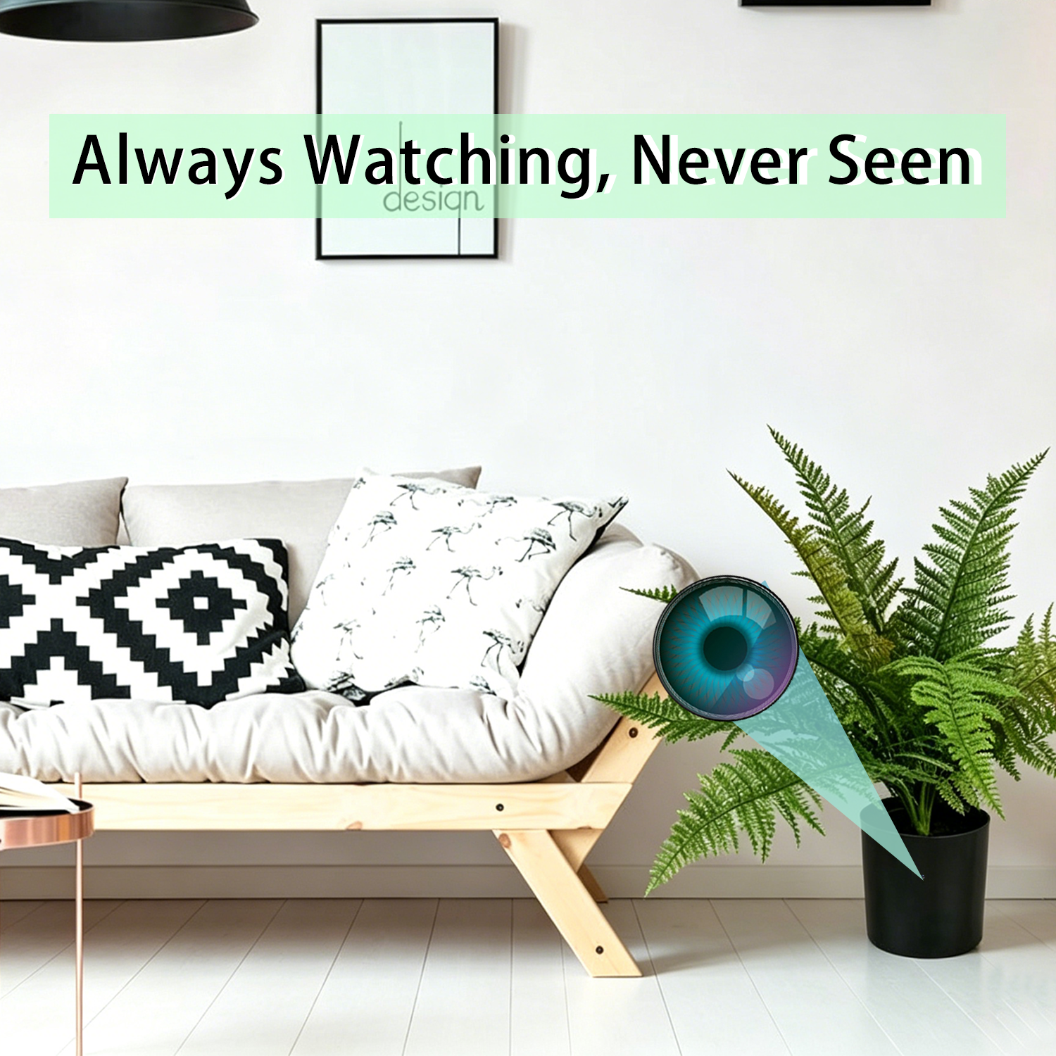 Potted Plant Hidden Camera – Always Watching, Never Seen | 24/7 Real-Time Monitoring