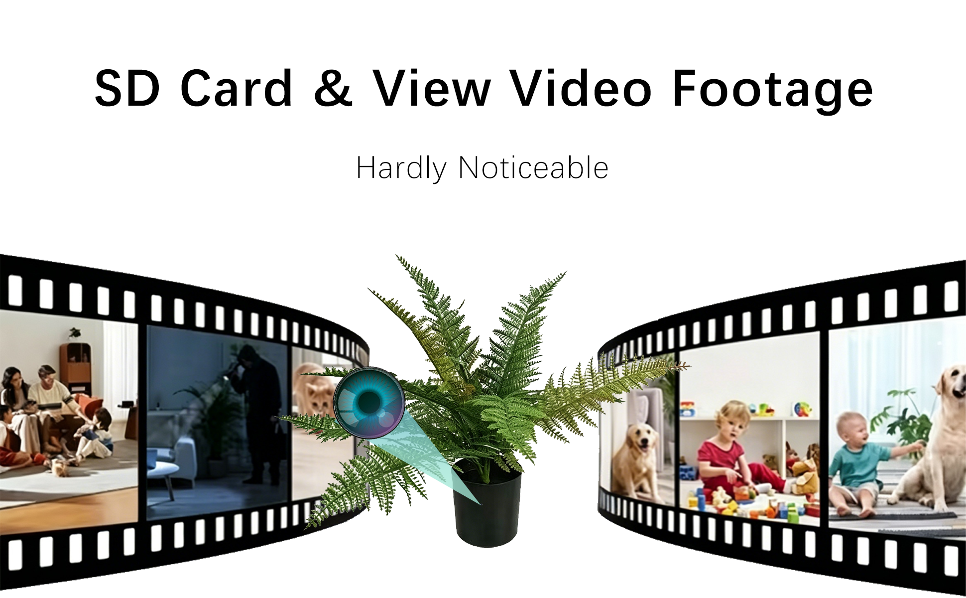 Potted Plant Hidden Camera – Always Watching, Never Seen | 24/7 Real-Time Monitoring