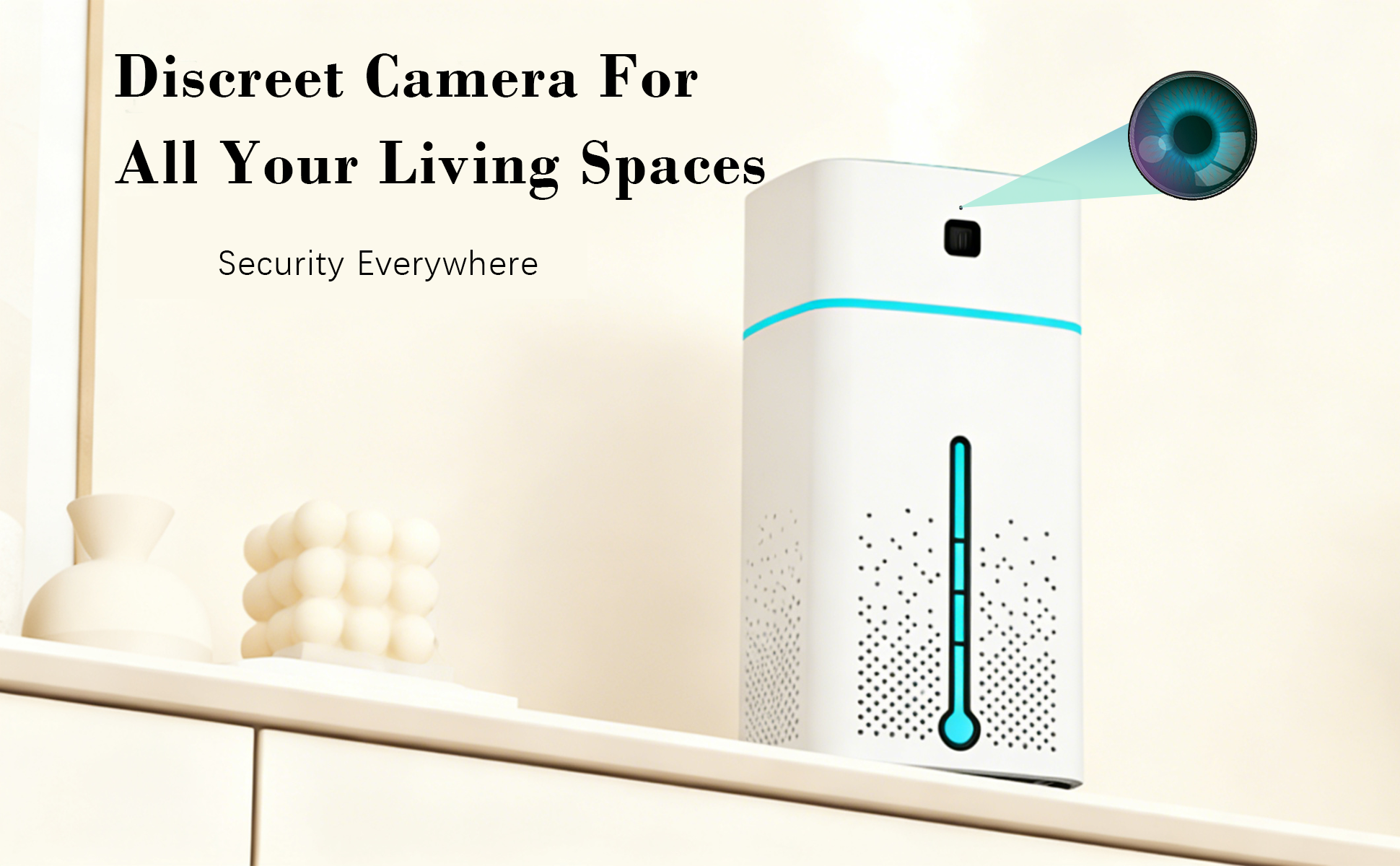 2-in-1 Smart Humidifier & Hidden Camera 1000ml High Capacity + 4K HD Recording Monitor Your Home While You Sleep