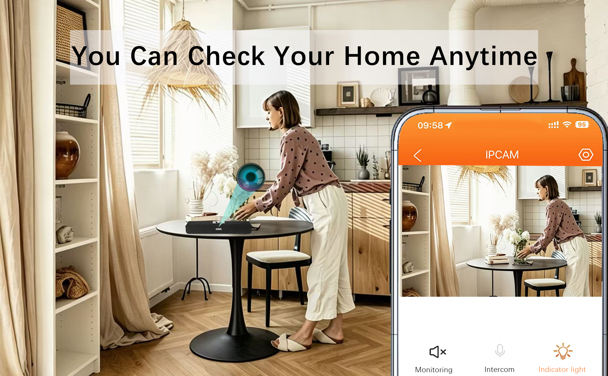 2-in-1 Soundbar Speaker Hidden Camera – 24/7 Remote View, Motion & Sound Detection