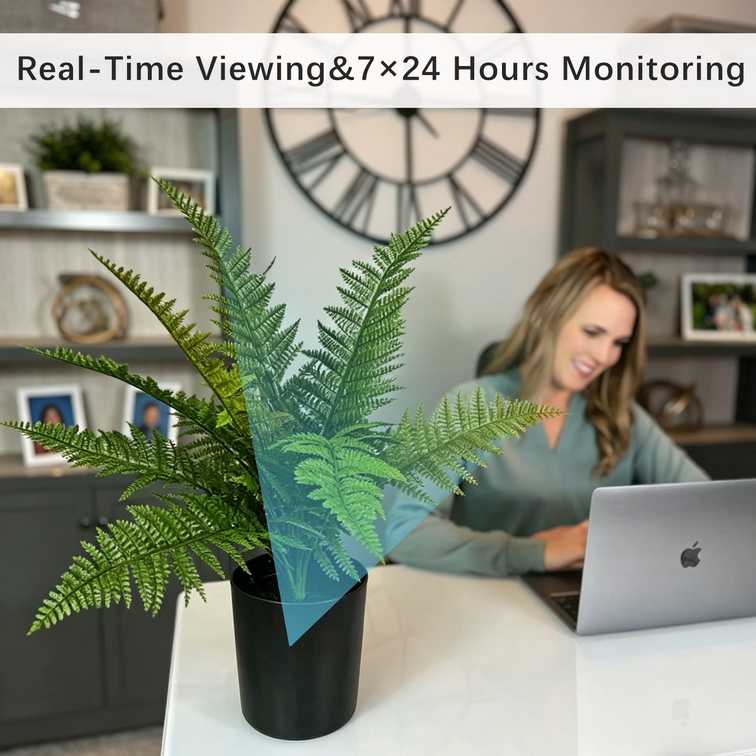 Potted Plant Hidden Camera – Always Watching, Never Seen | 24/7 Real-Time Monitoring