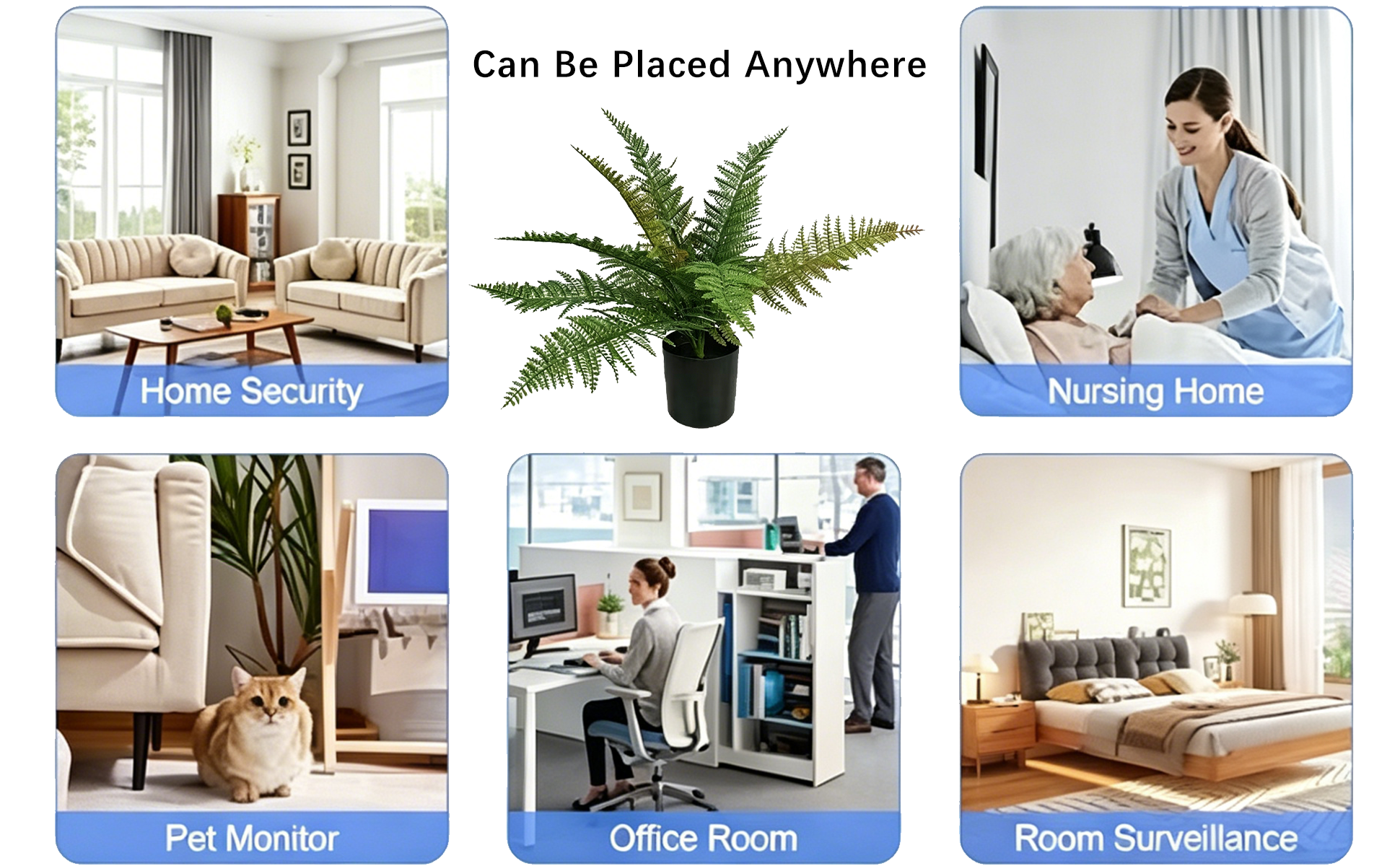 Potted Plant Hidden Camera – Always Watching, Never Seen | 24/7 Real-Time Monitoring