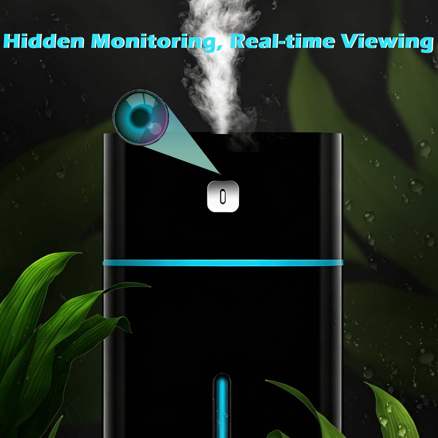 2-in-1 Humidifier & Hidden Camera – Smart Home Monitor with Real-Time Remote View, Silent Operation, and Motion Alerts – Discreet Security Camera That Blends into Any Room