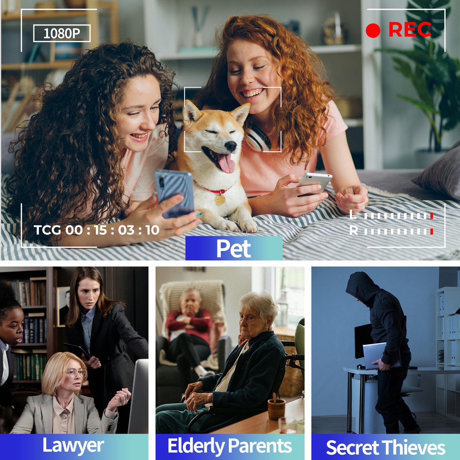 32GB USB Flash Drive Hidden Camera with Full HD 1080P Recording, Loop Video, and Touch Sensor for Home and Office Surveillance