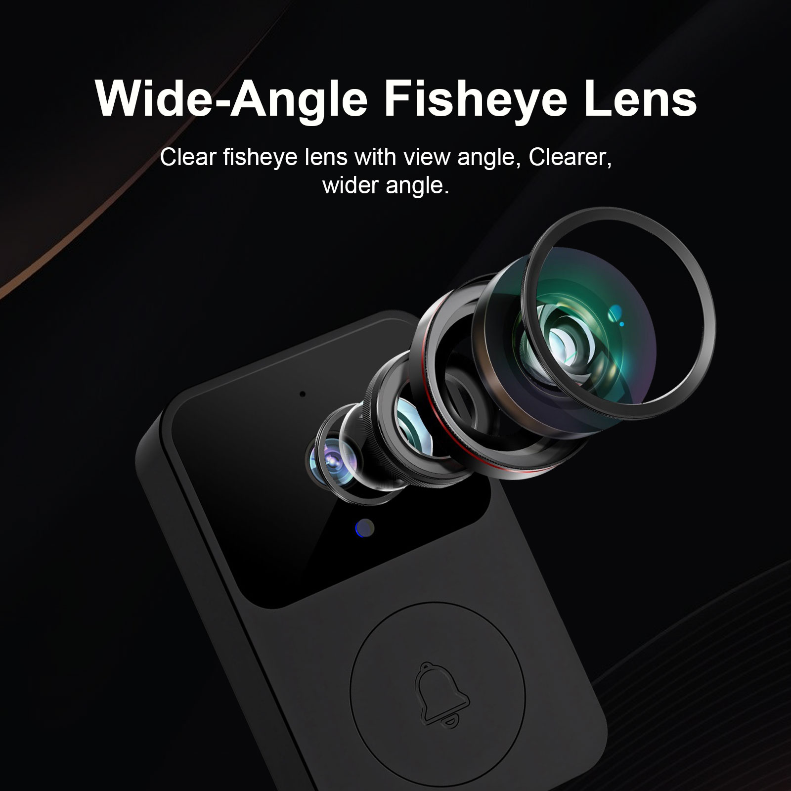 Wireless Smart Video Doorbell Camera with 4.3" IPS Monitor, No WiFi No App Doorbell Camera, Two-Way Audio, IR Night Vision, 80m Long Range, Easy Installation Home Security Doorbell System