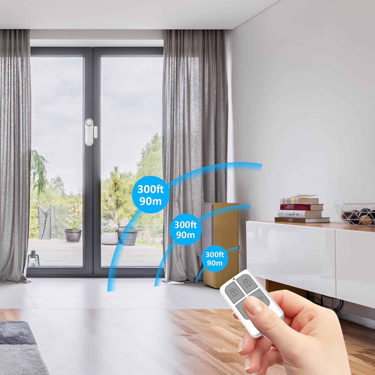 Remote Control Door Magnetic Alarm with SOS Feature