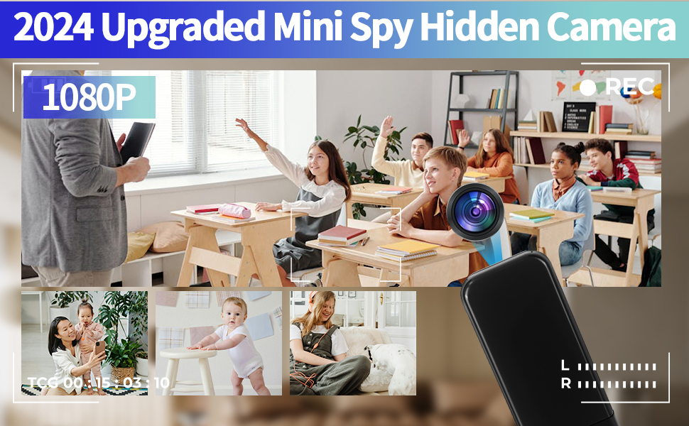 32GB USB Flash Drive Hidden Camera with Full HD 1080P Recording, Loop Video, and Touch Sensor for Home and Office Surveillance