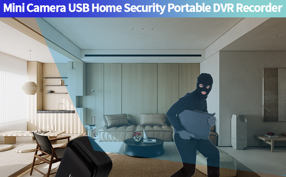 32GB USB Flash Drive Hidden Camera with Full HD 1080P Recording, Loop Video, and Touch Sensor for Home and Office Surveillance