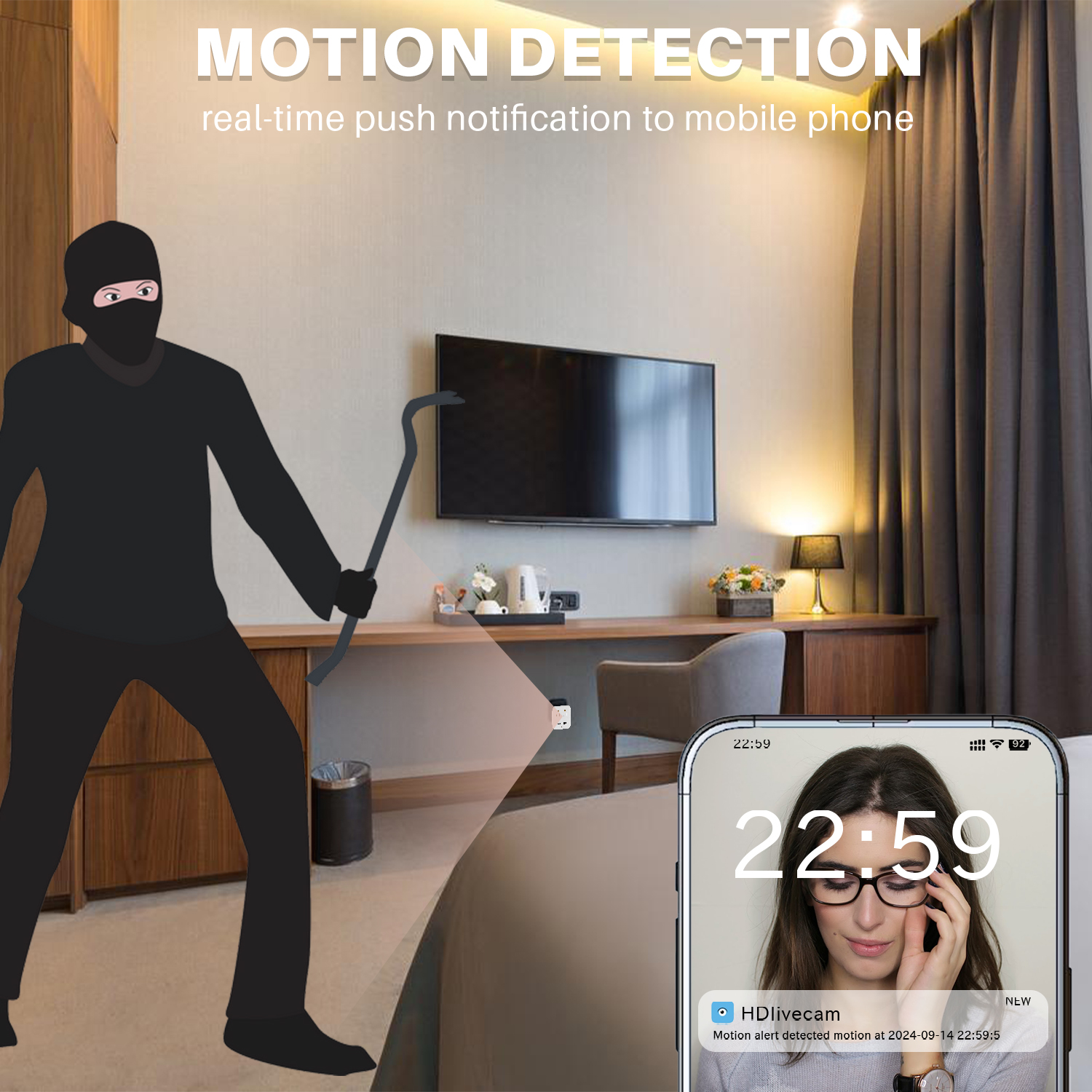 4K Wall Outlet Security Camera