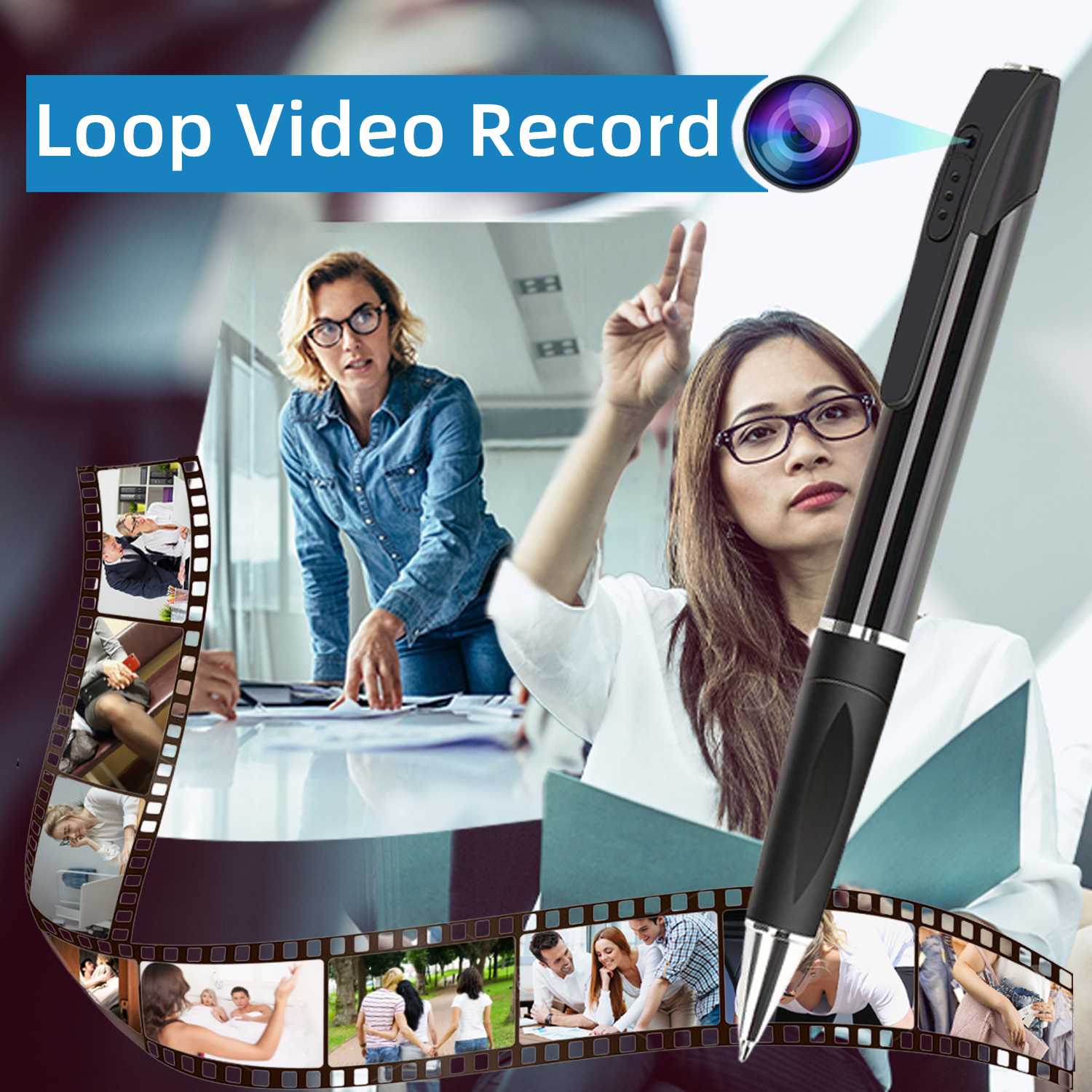 1080P Full HD WiFi Pen Camera - Hidden Surveillance for Home & Office Security