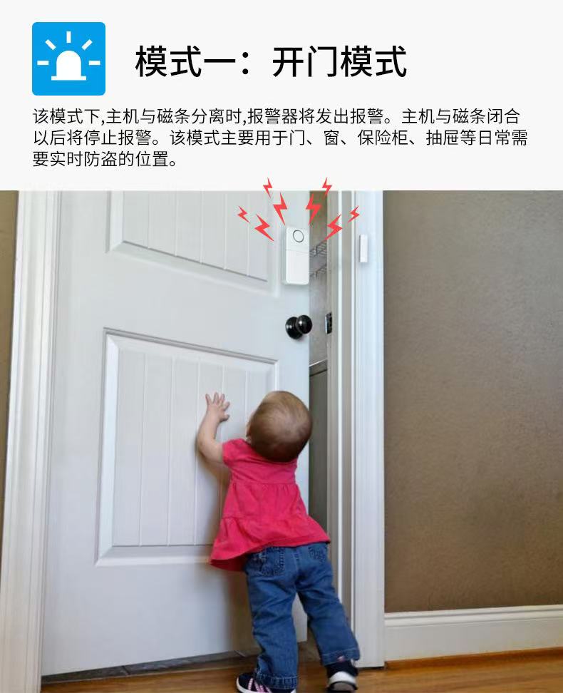 Remote Control Door Magnetic Alarm with SOS Feature