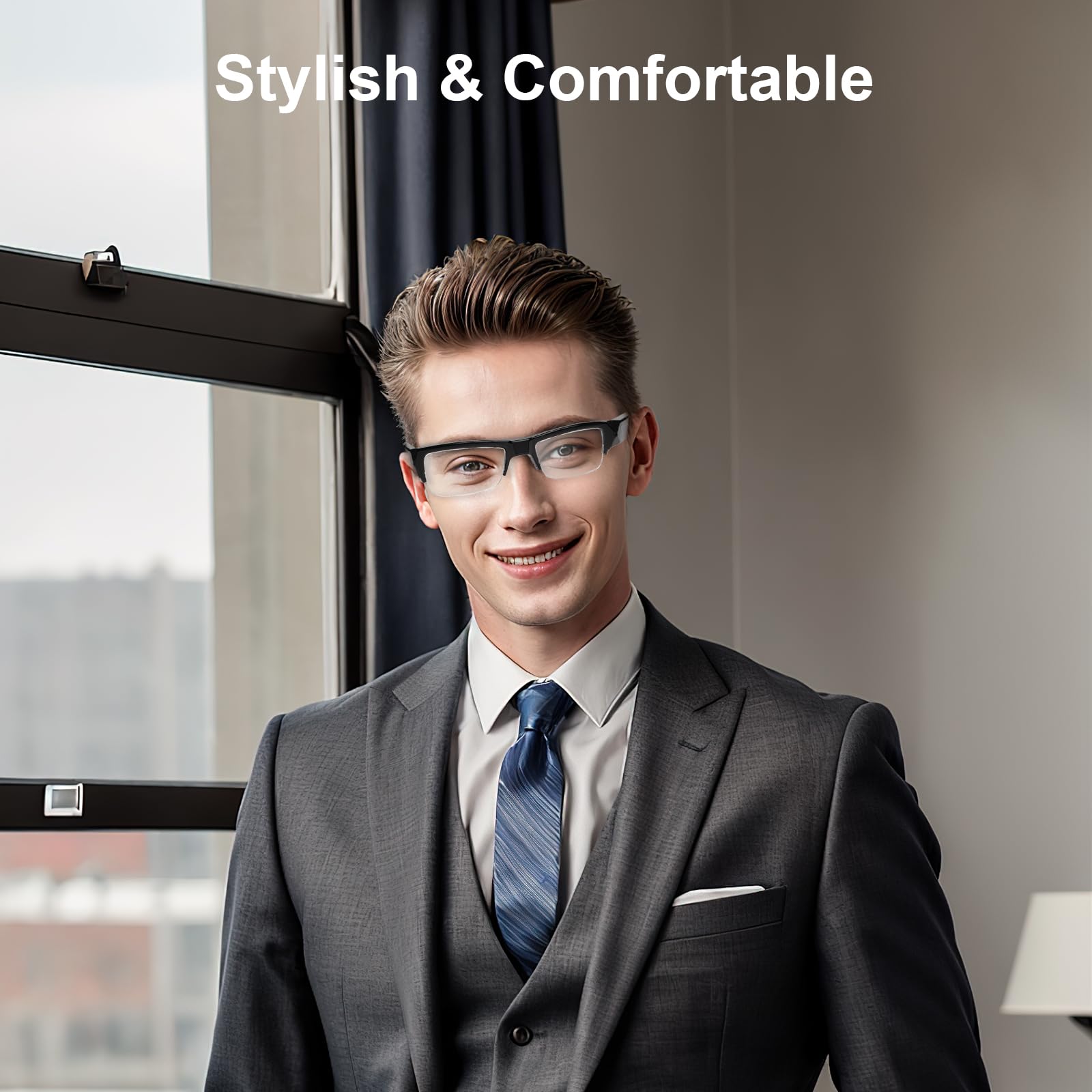 HD Smart Camera Glasses with Motion Detection, Hands-Free Recording & 32GB SD Card Support