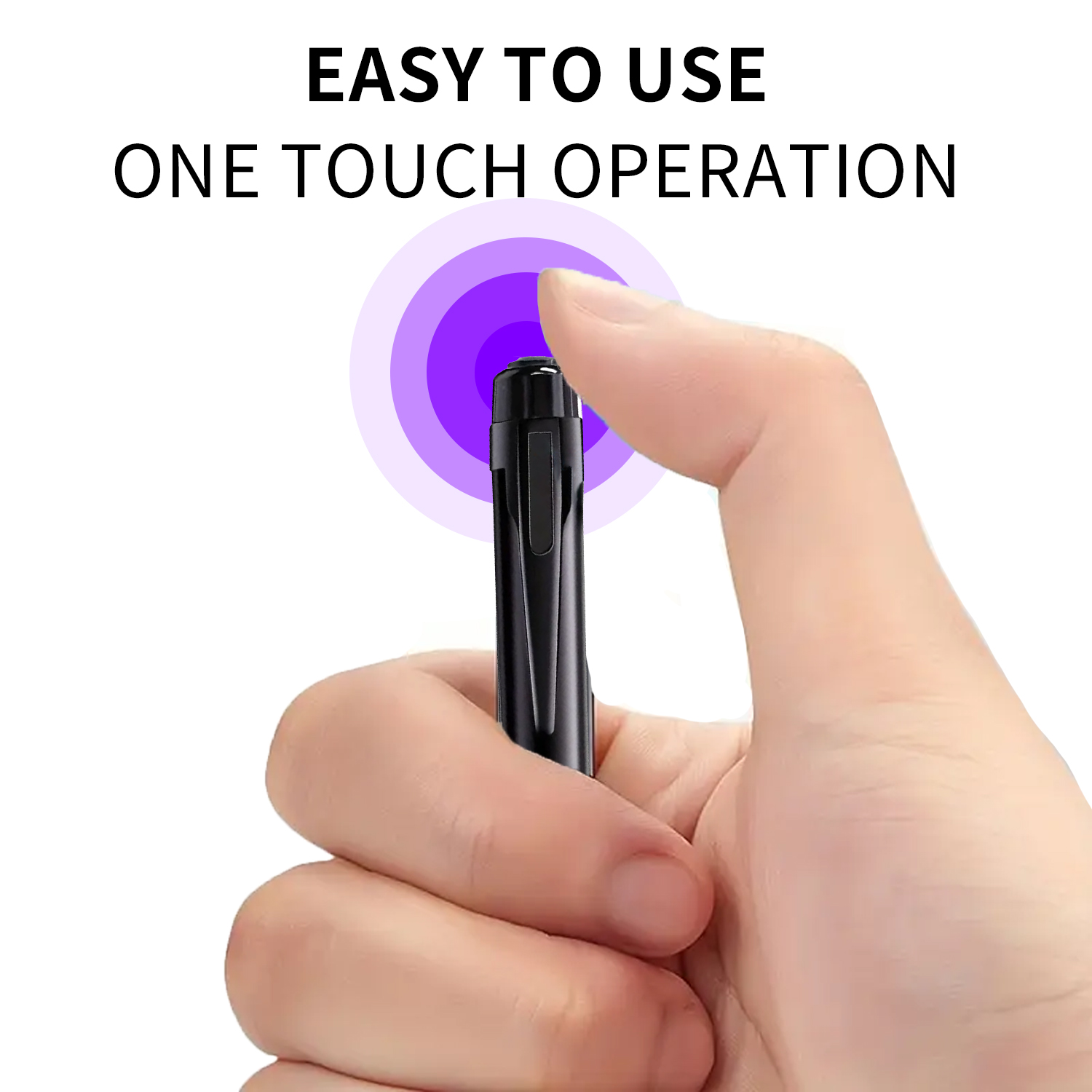 Mini 1080P Pen Camera Recorder with One-Button Operation, Portable Writing Pen Camera with 200mAh Rechargeable Battery, Easy Recording for Meetings, Lectures and Daily Use