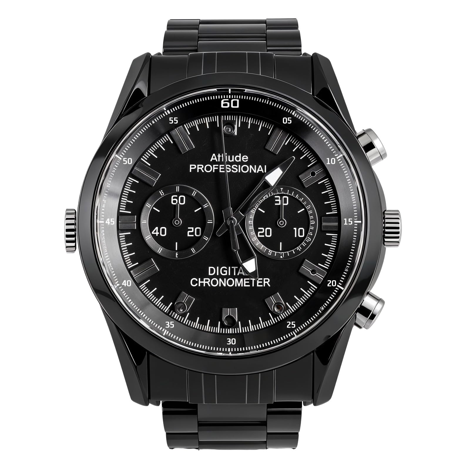 HD Waterproof Spy Watch Camera with Playback – Classic Metal Design