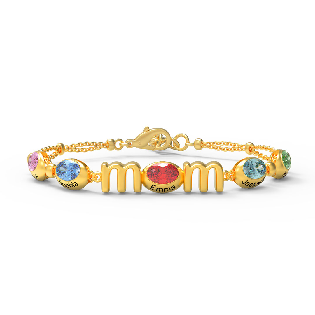 Color Egg MOM Birthstone Bracelet