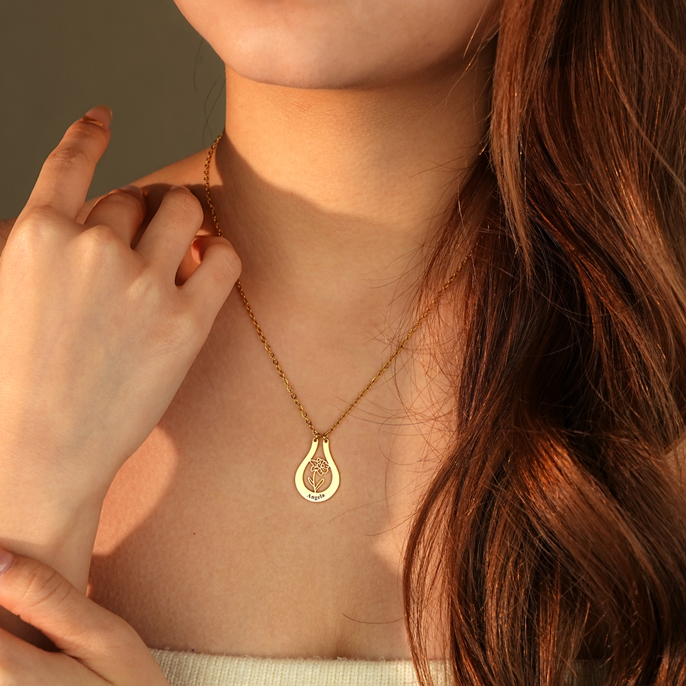 Bespoke Customization - 🌼Unique Birth Flower Necklace🌼