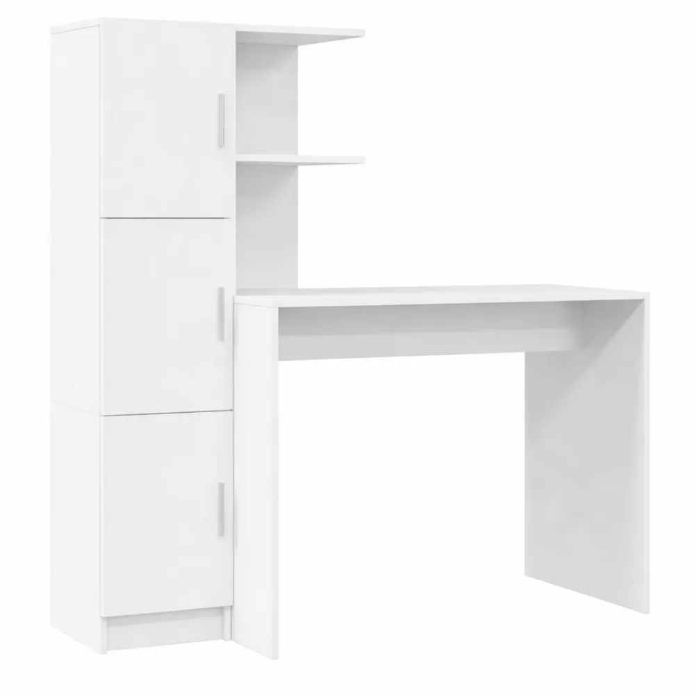 Bureau moderne avec rangement pratique et étagères compactes