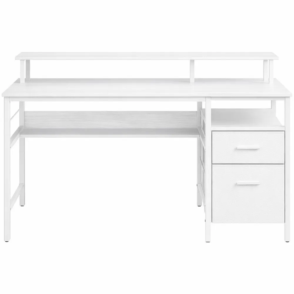 Table de Jeu avec Rangement et Éclairage LED, 55 x 135 x 90 cm, pour Bureau à Domicile