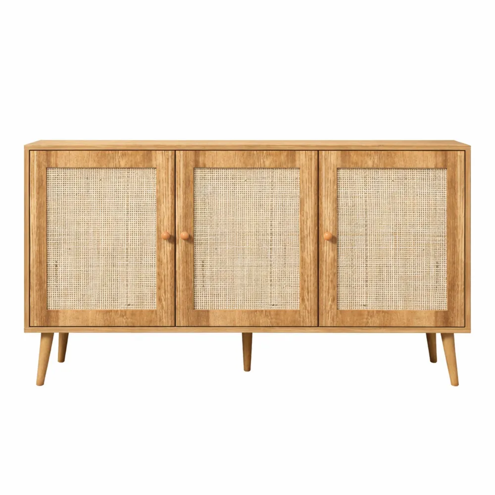 Buffet Scandinave 120 cm avec Portes Cannage