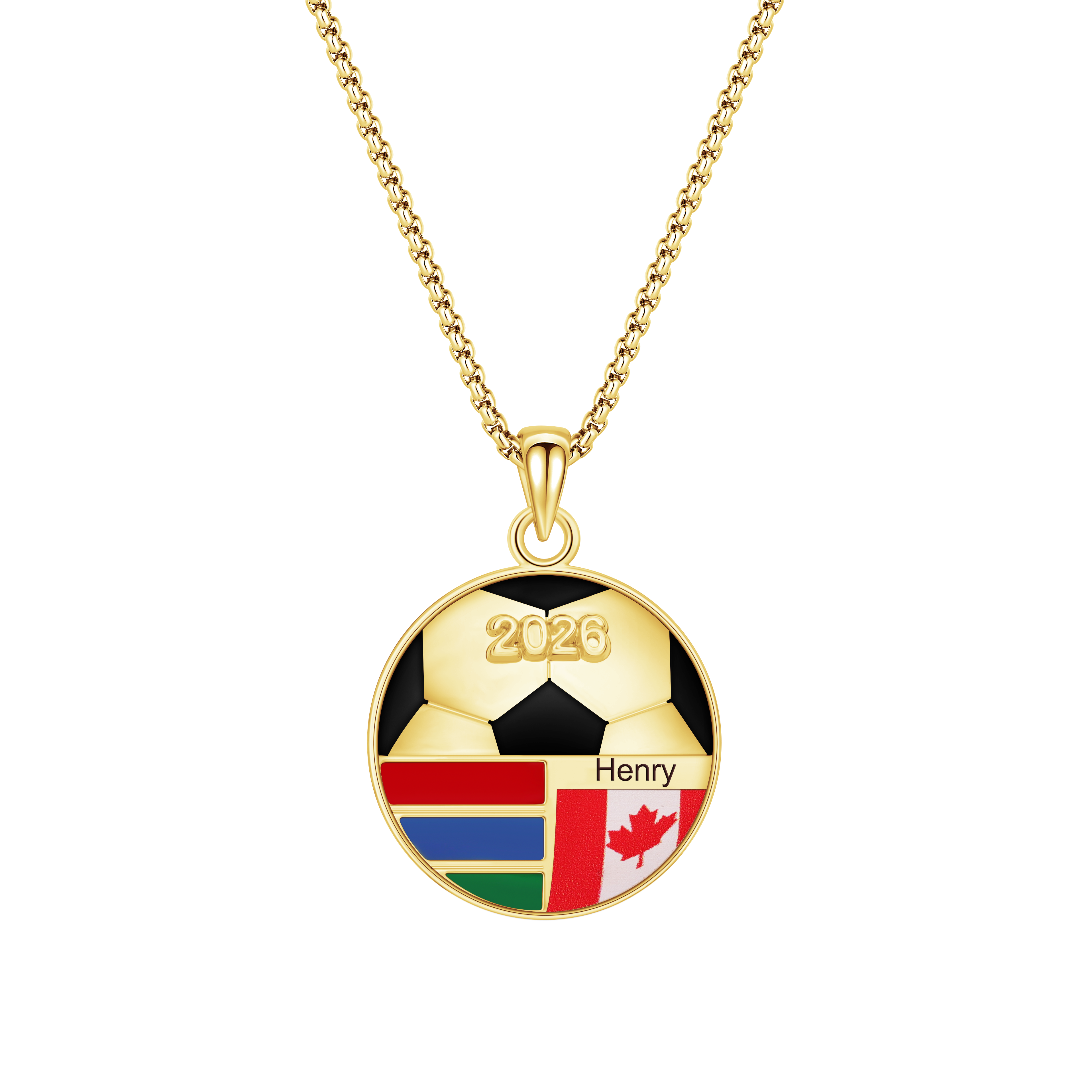 Football fan gift 🎁 Personalized football necklace/keychain/brooch to celebrate the World Cup co-hosted by the US, Canada, and Mexico.
