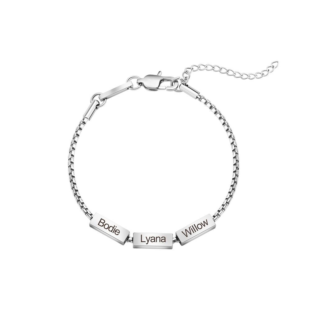 Personalized Name Bead Bracelet