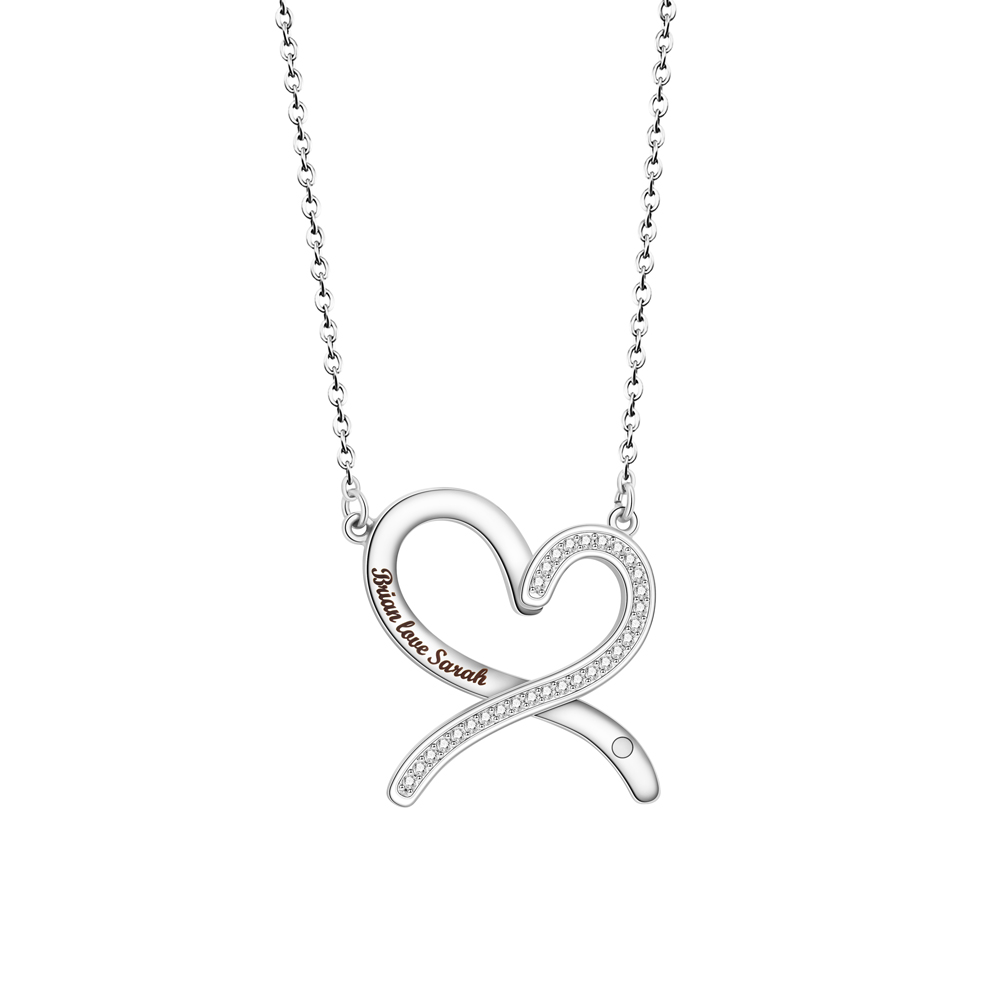 Rotatable Infinite Heart Necklace