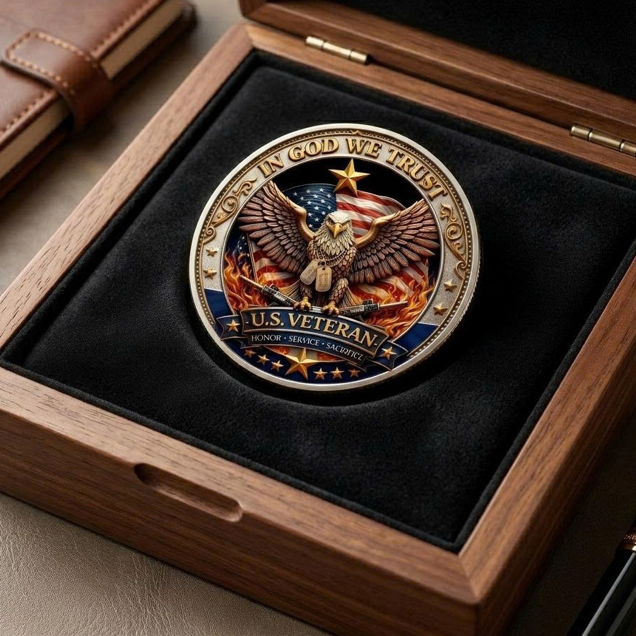 🔥Last Day 60% OFF🔥 250 Years of Freedom Veteran Tribute Coin
