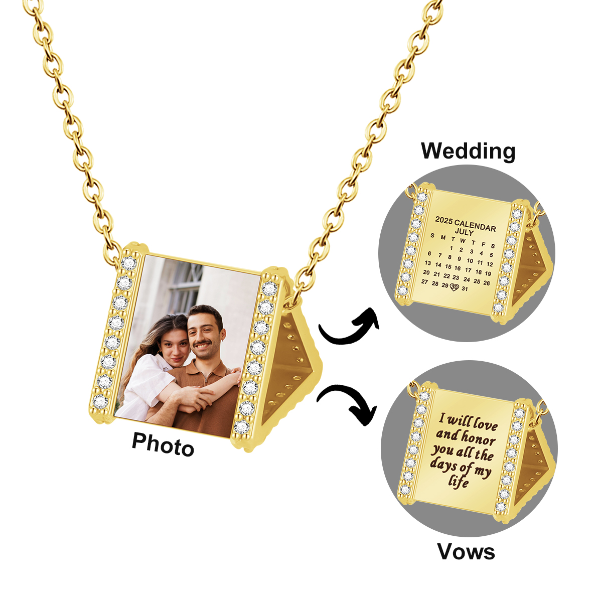 Wedding Anniversary - Column Necklace