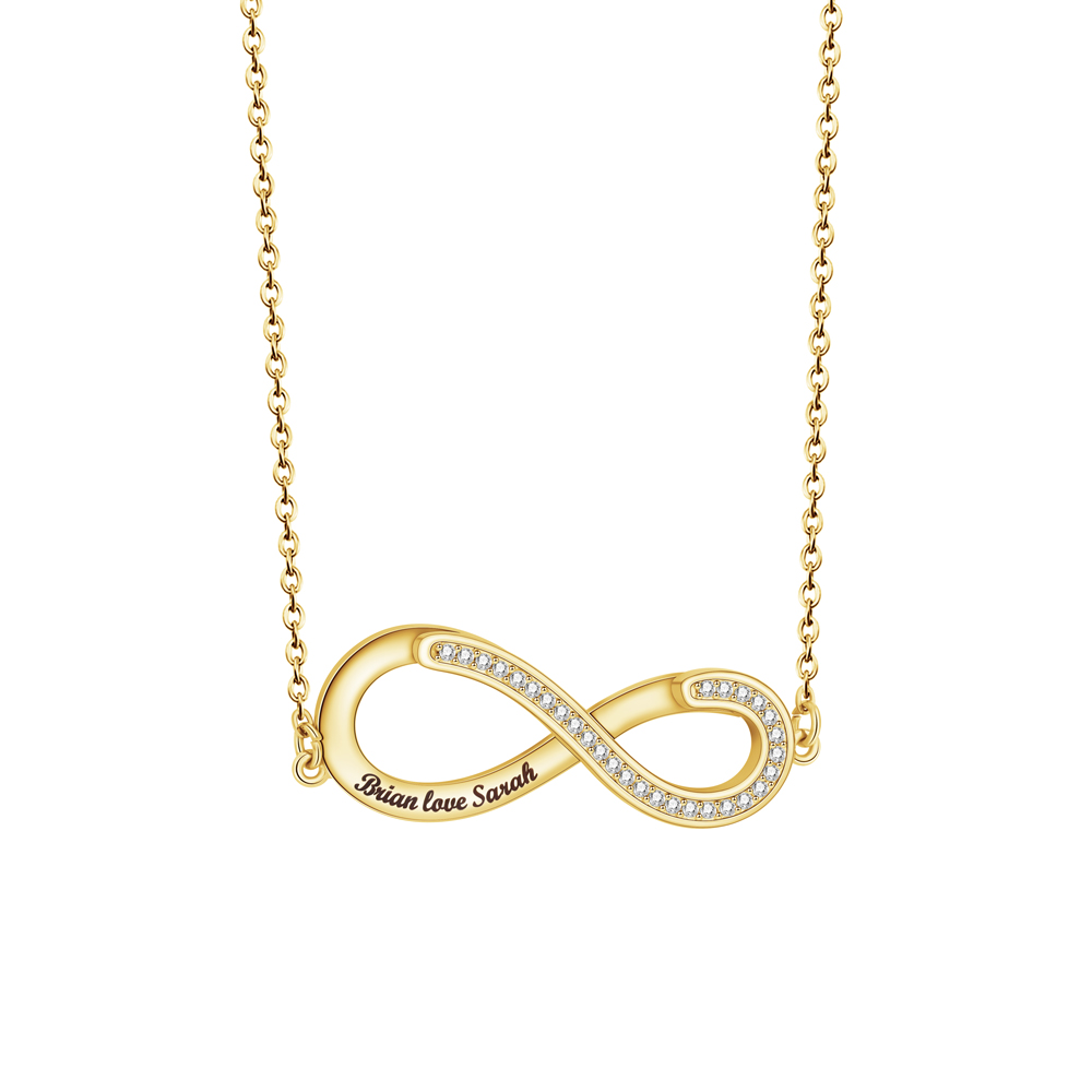 Rotatable Infinite Heart Necklace